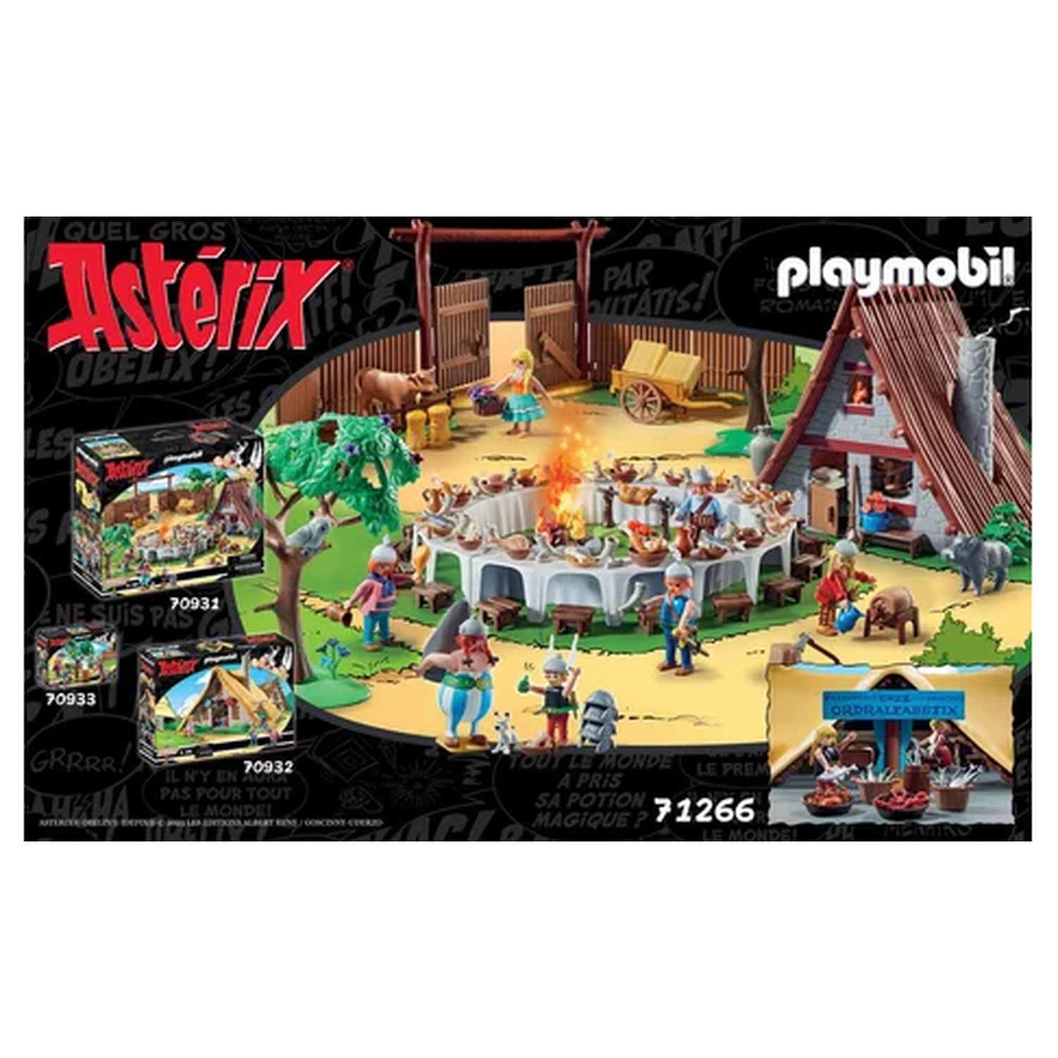 Voir la diapositive 2 : PLAYMOBIL Astérix 71266 - La Hutte d'Ordralfabetix