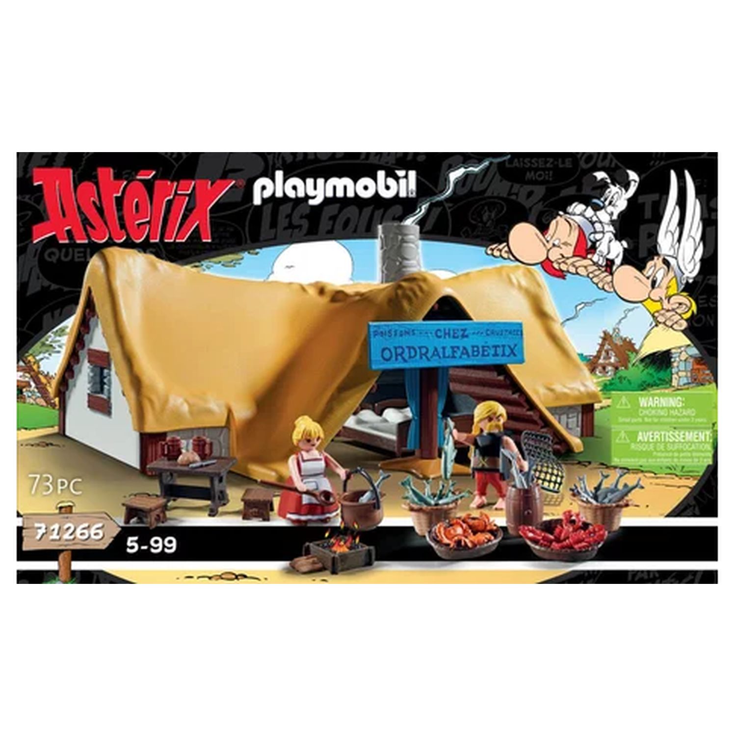 Voir la diapositive 3 : PLAYMOBIL Astérix 71266 - La Hutte d'Ordralfabetix
