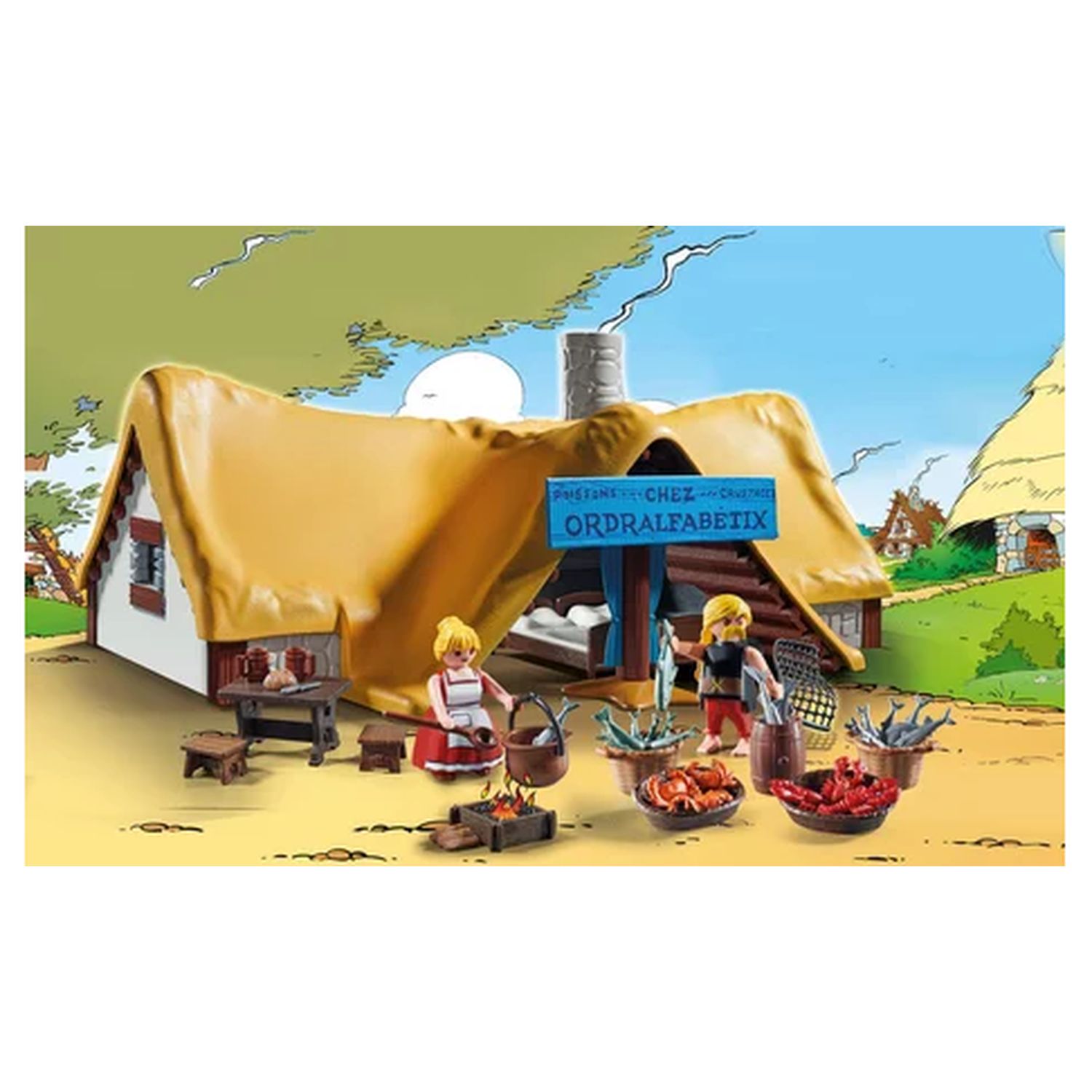 Voir la diapositive 6 : PLAYMOBIL Astérix 71266 - La Hutte d'Ordralfabetix