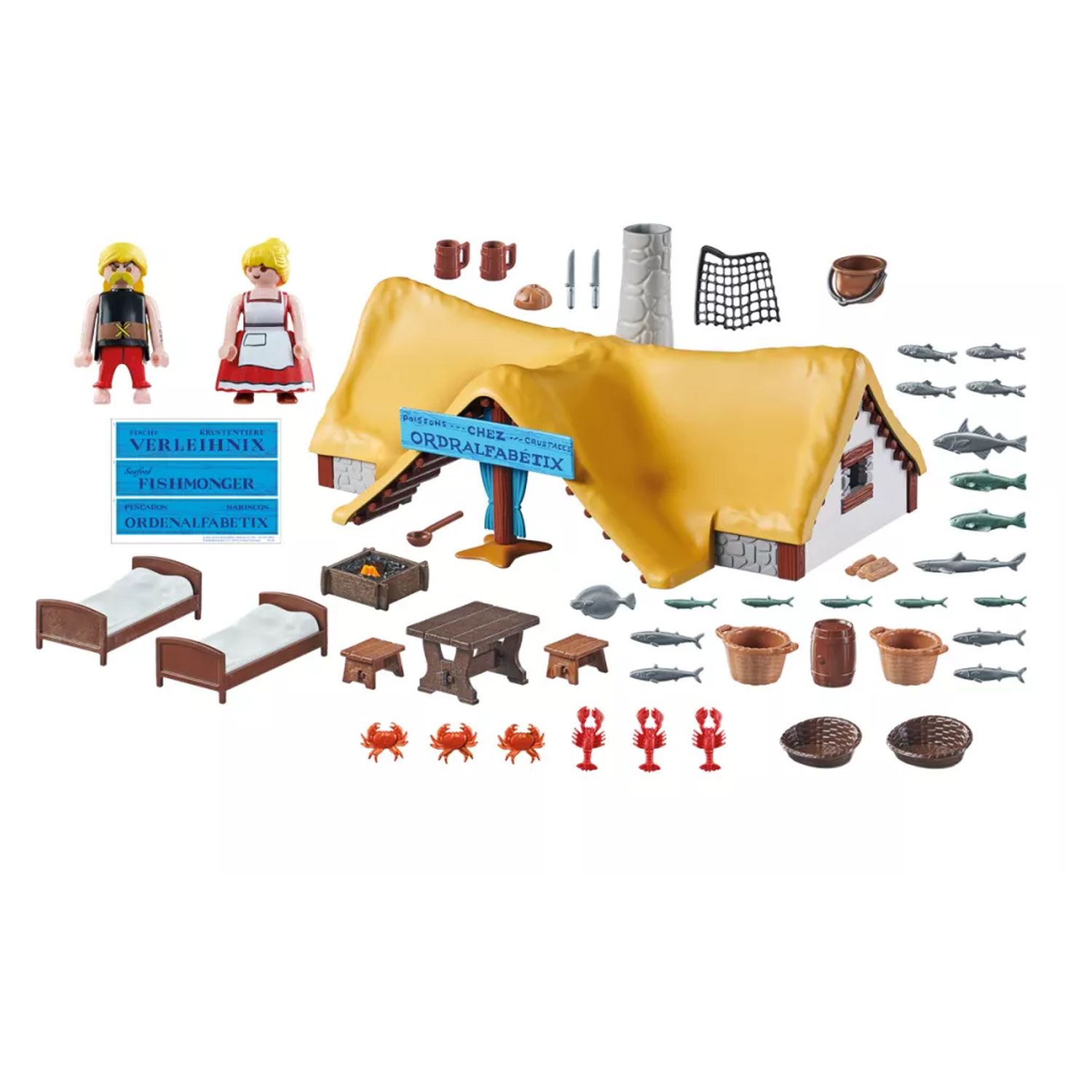 Voir la diapositive 8 : PLAYMOBIL Astérix 71266 - La Hutte d'Ordralfabetix