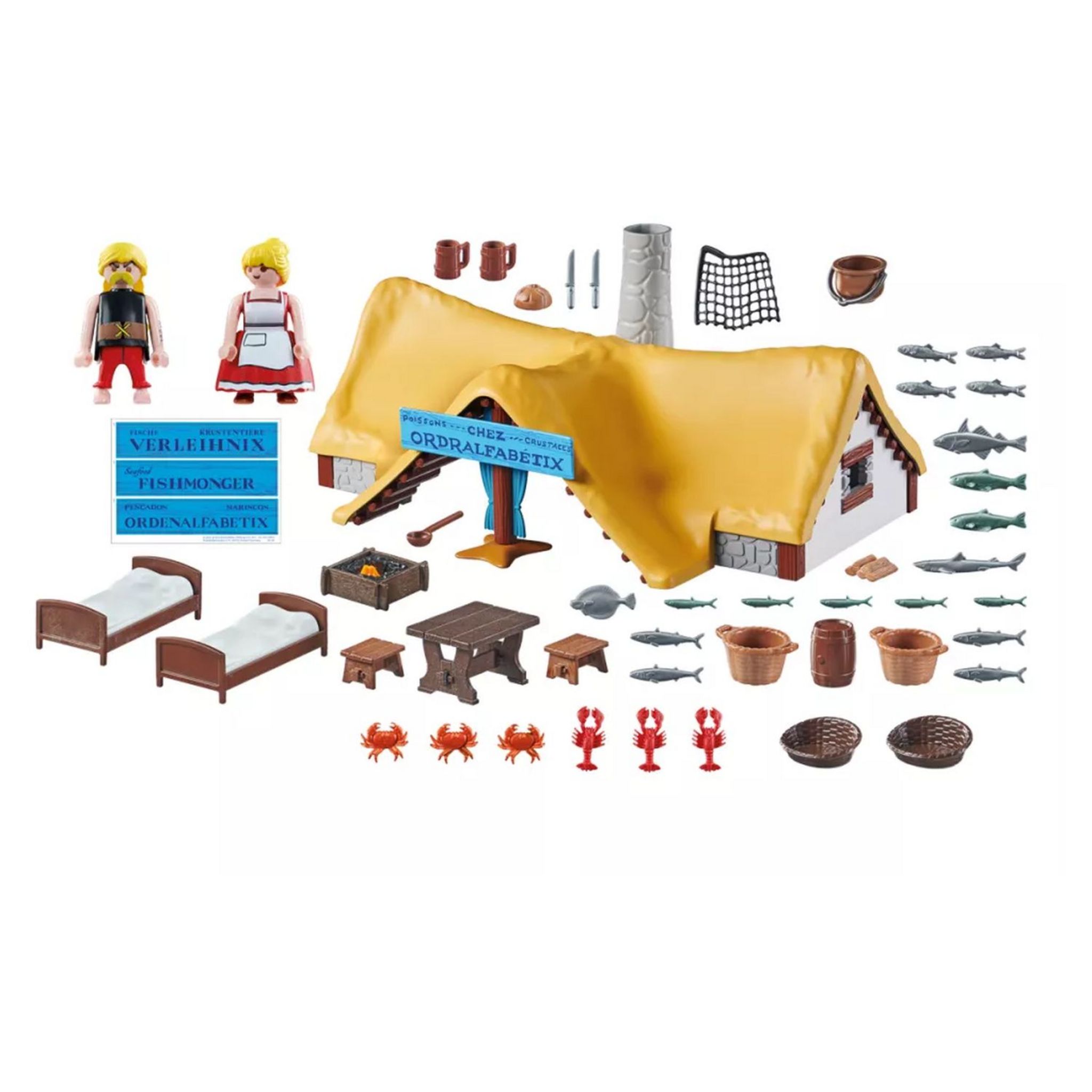 Voir la diapositive 8 : PLAYMOBIL Astérix 71266 - La Hutte d'Ordralfabetix