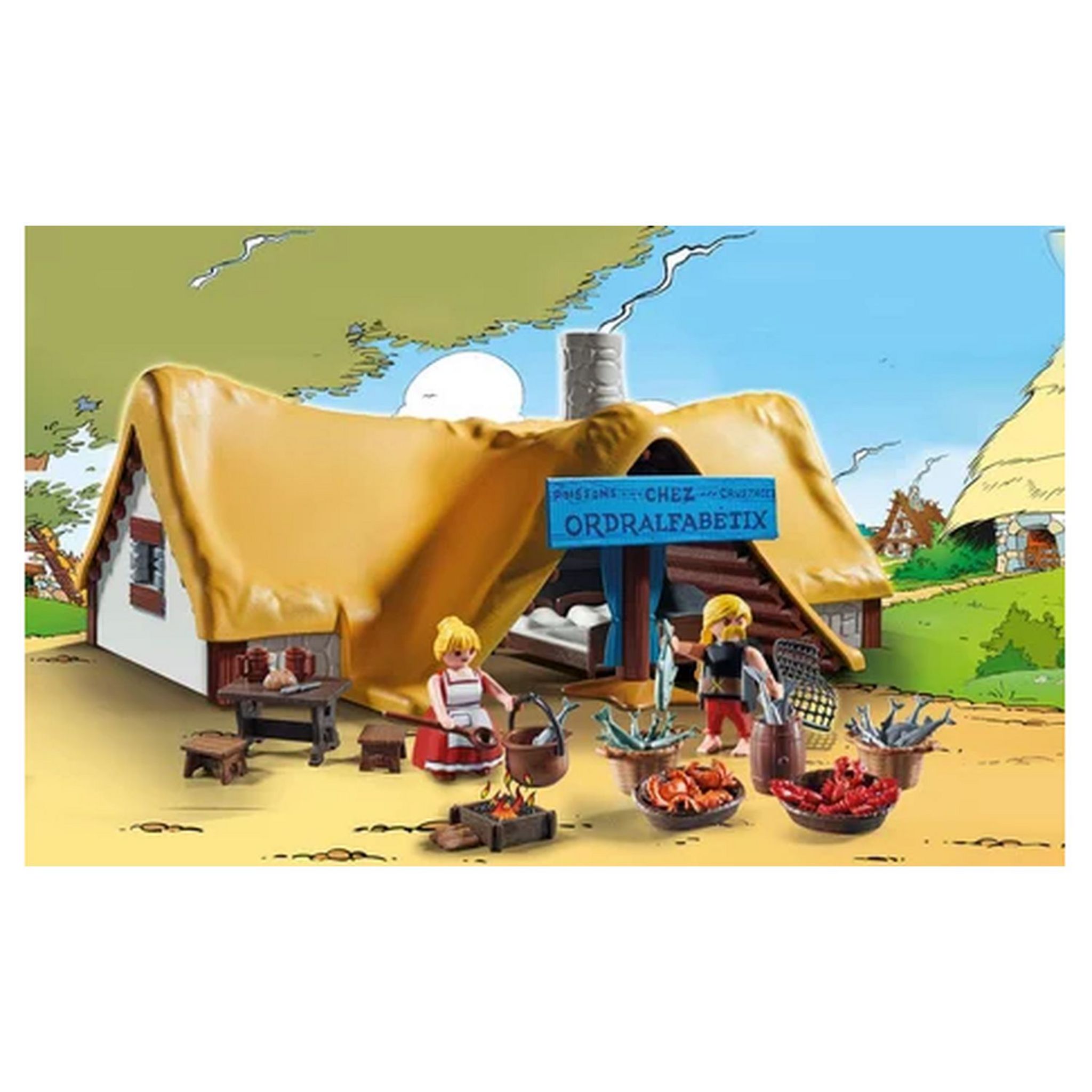 Voir la diapositive 11 : PLAYMOBIL Astérix 71266 - La Hutte d'Ordralfabetix
