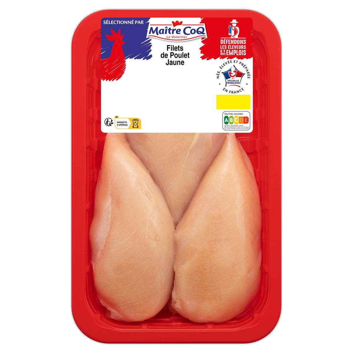 MAITRE COQ Filet de poulet jaune 600g