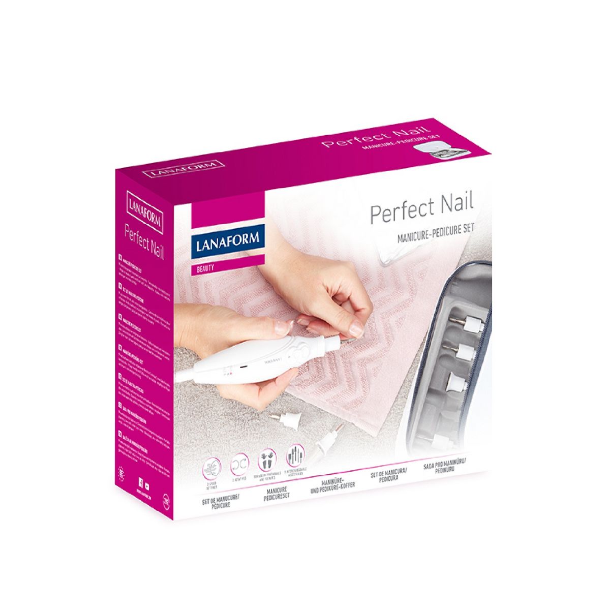 LANAFORM Kit manucure et pédicure LA130507 - Blanc