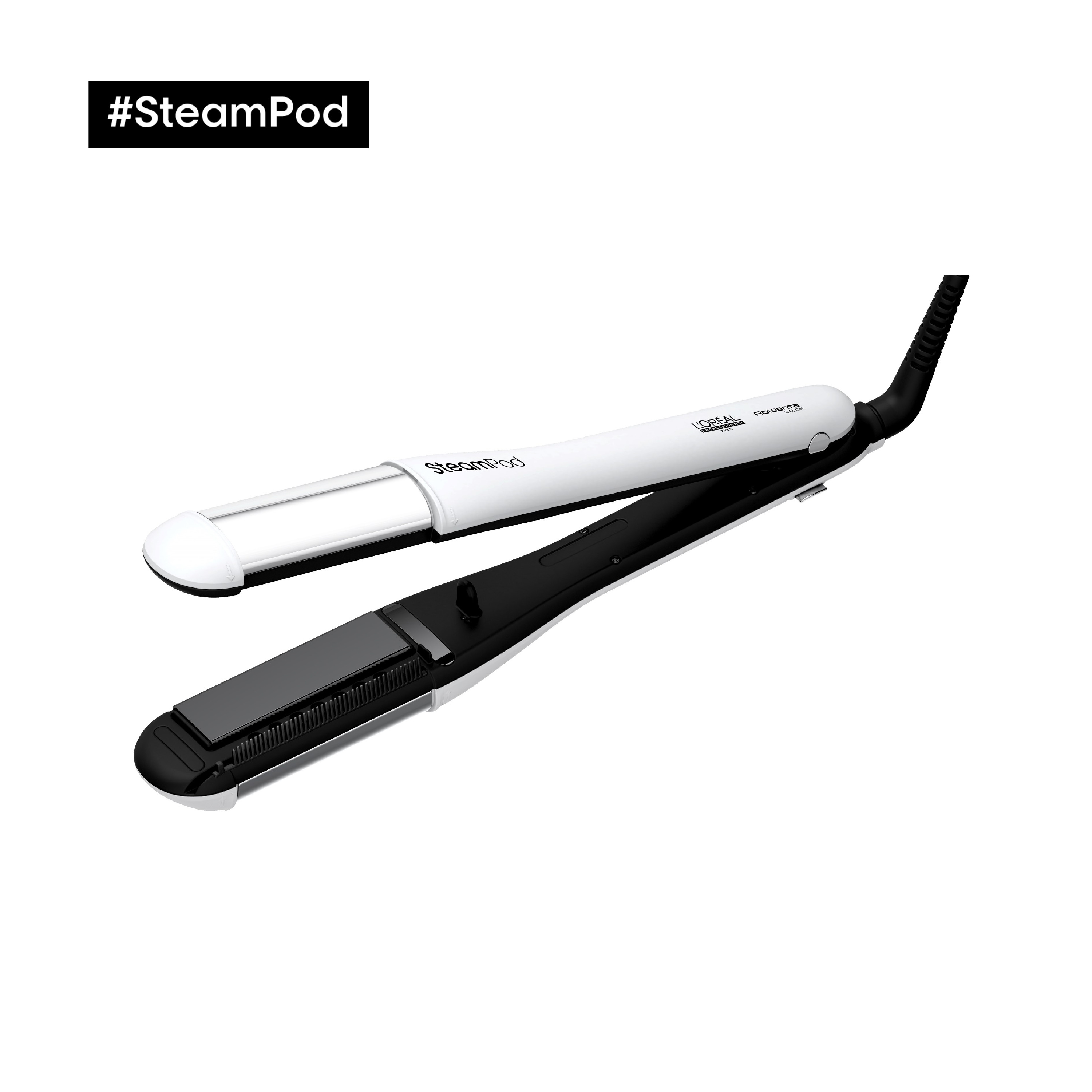 Voir la diapositive 2 : L'OREAL Lisseur boucleur à vapeur professionnel Steampod 4.0 - Blanc