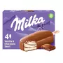 MILKA Bâtonnet glacé vanille chocolat 4 pièces 260g