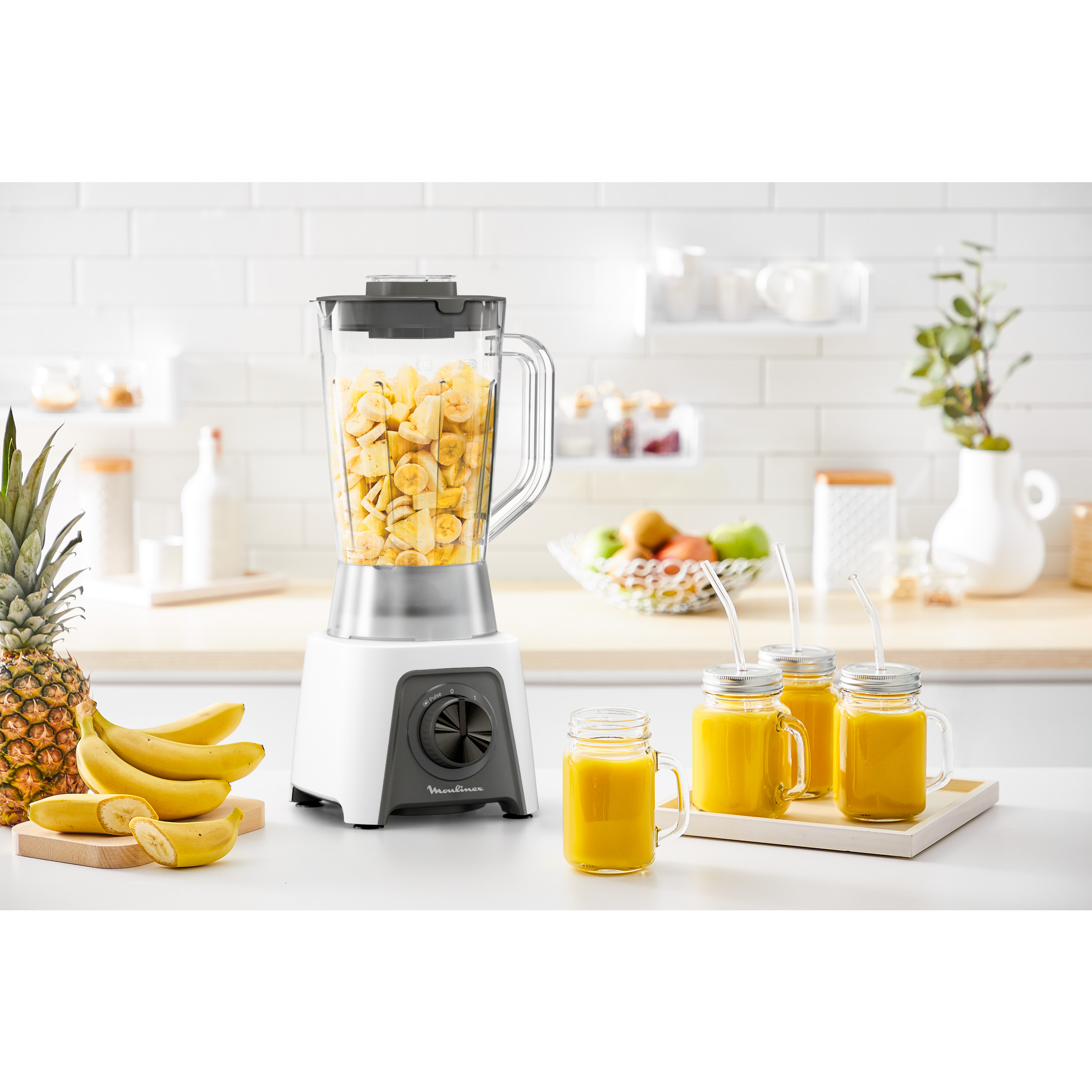 Voir la diapositive 6 : MOULINEX Blender LM2C0110 - Blanc