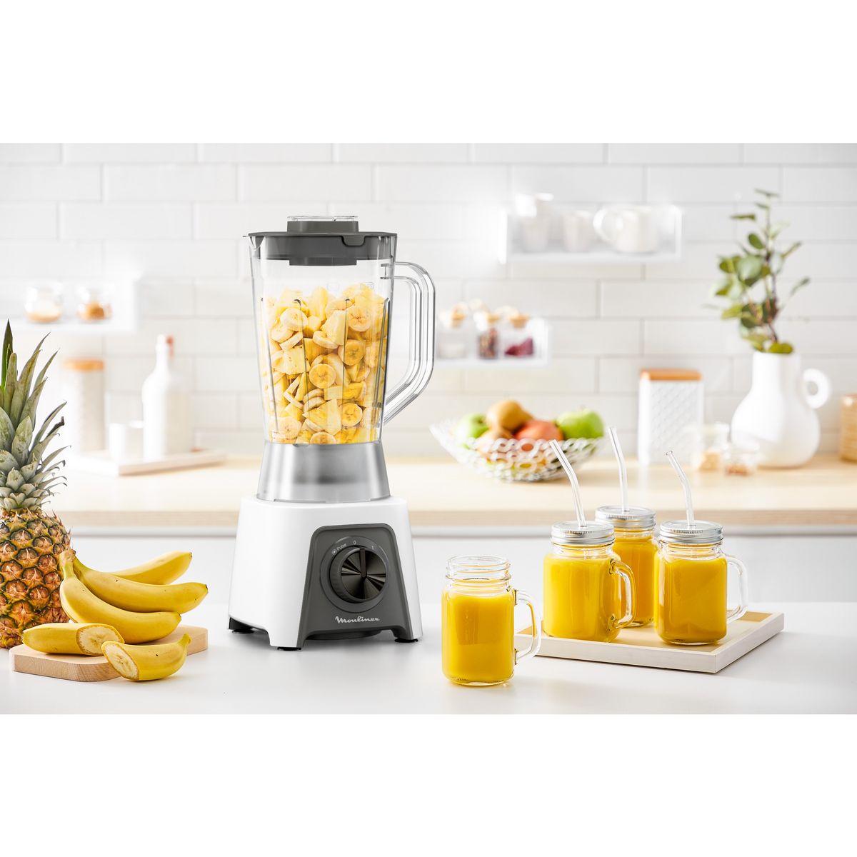 MOULINEX Blender LM2C0110 - Blanc