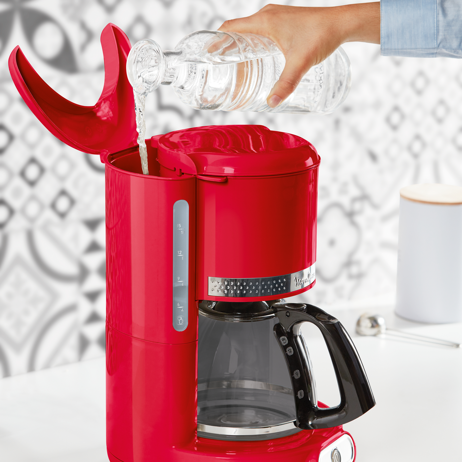 Voir la diapositive 6 : MOULINEX Cafetière à filtre FG381510 - Rouge