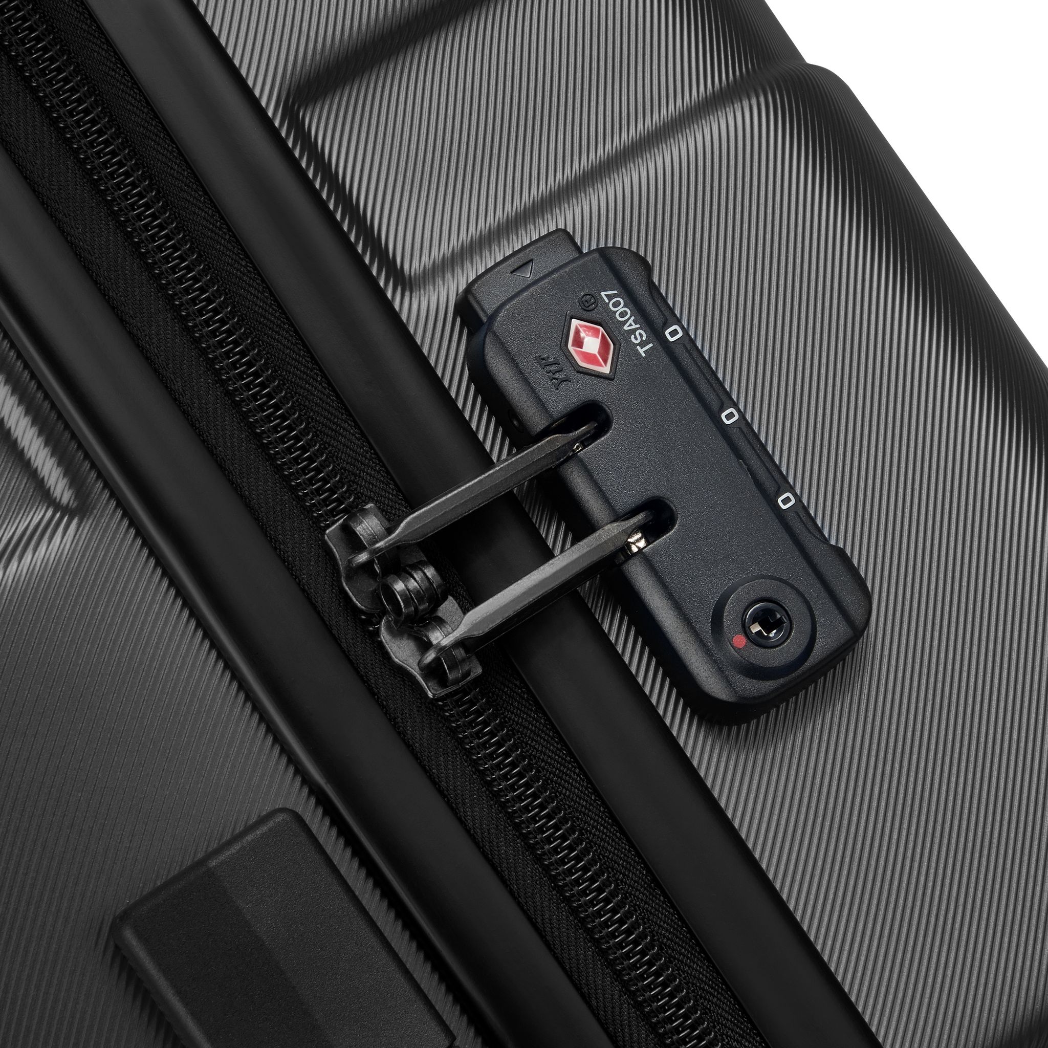 Voir la diapositive 4 : DELSEY Grande Valise à roulettes rigide Noir ABS 66 x 47 x 27 cm AIRSHIP 2.0