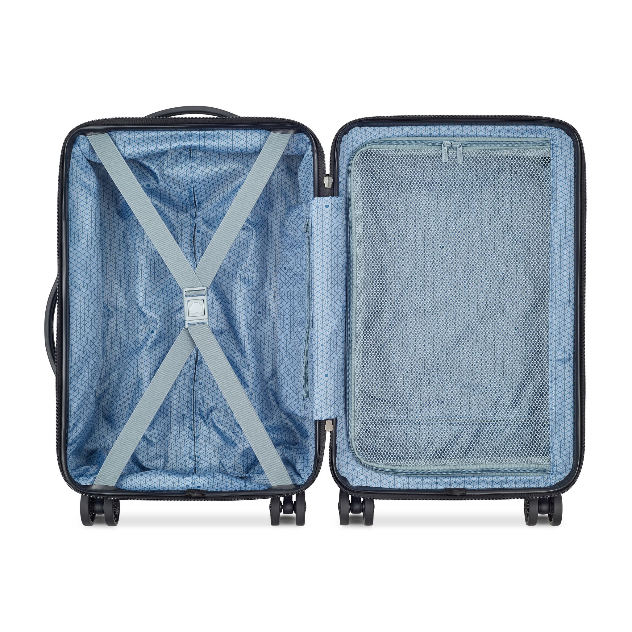 Voir la diapositive 5 : DELSEY Grande Valise à roulettes rigide Noir ABS 66 x 47 x 27 cm AIRSHIP 2.0