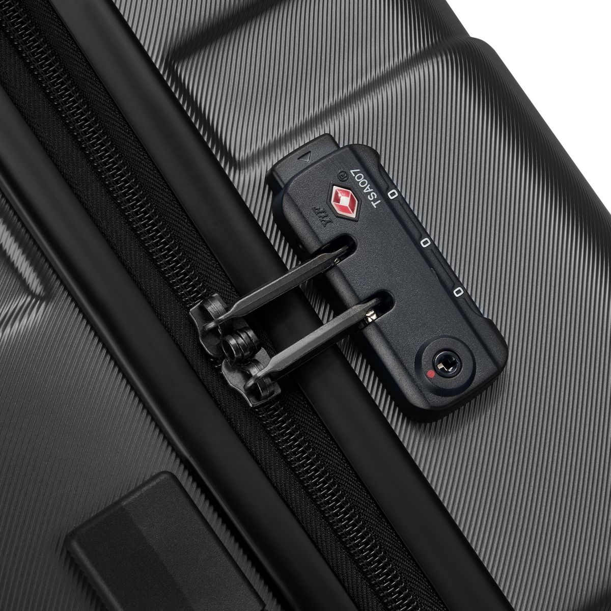 DELSEY Valise Cabine à roulettes rigide Noir ABS 55 x 39,5 x 20,6 cm AIRSHIP 2.0