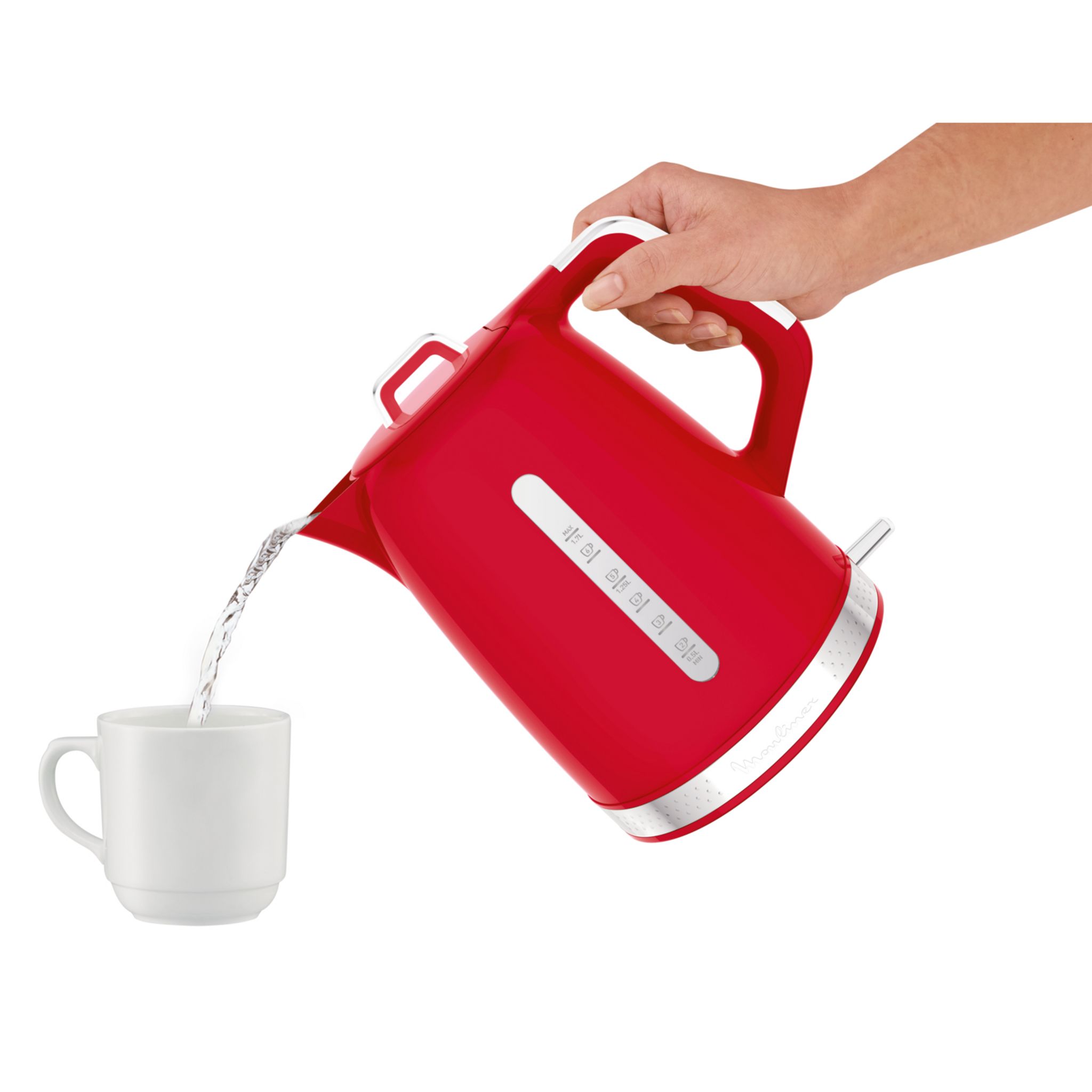 Voir la diapositive 4 : MOULINEX Bouilloire électrique BY320510 - Rouge