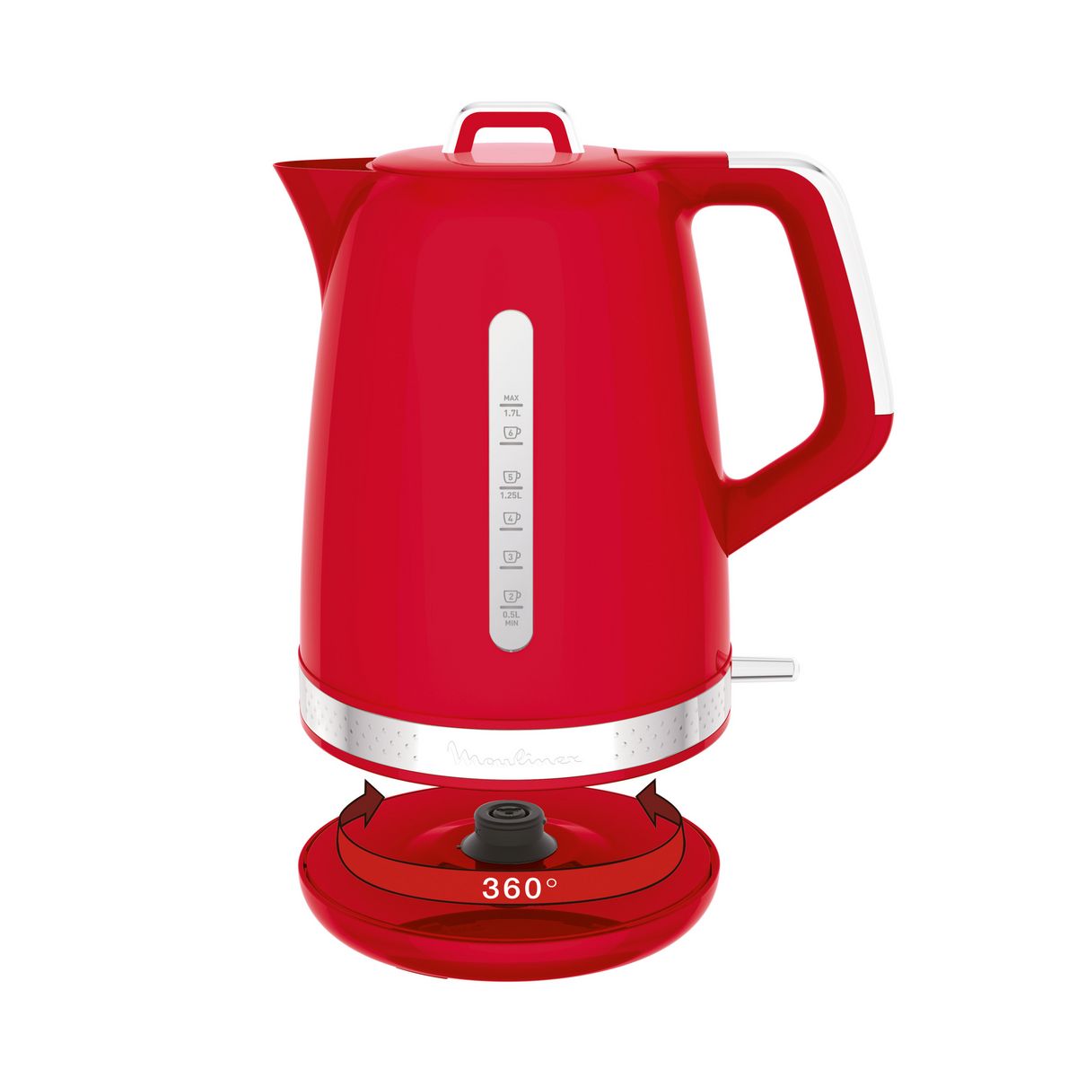 MOULINEX Bouilloire électrique BY320510 - Rouge