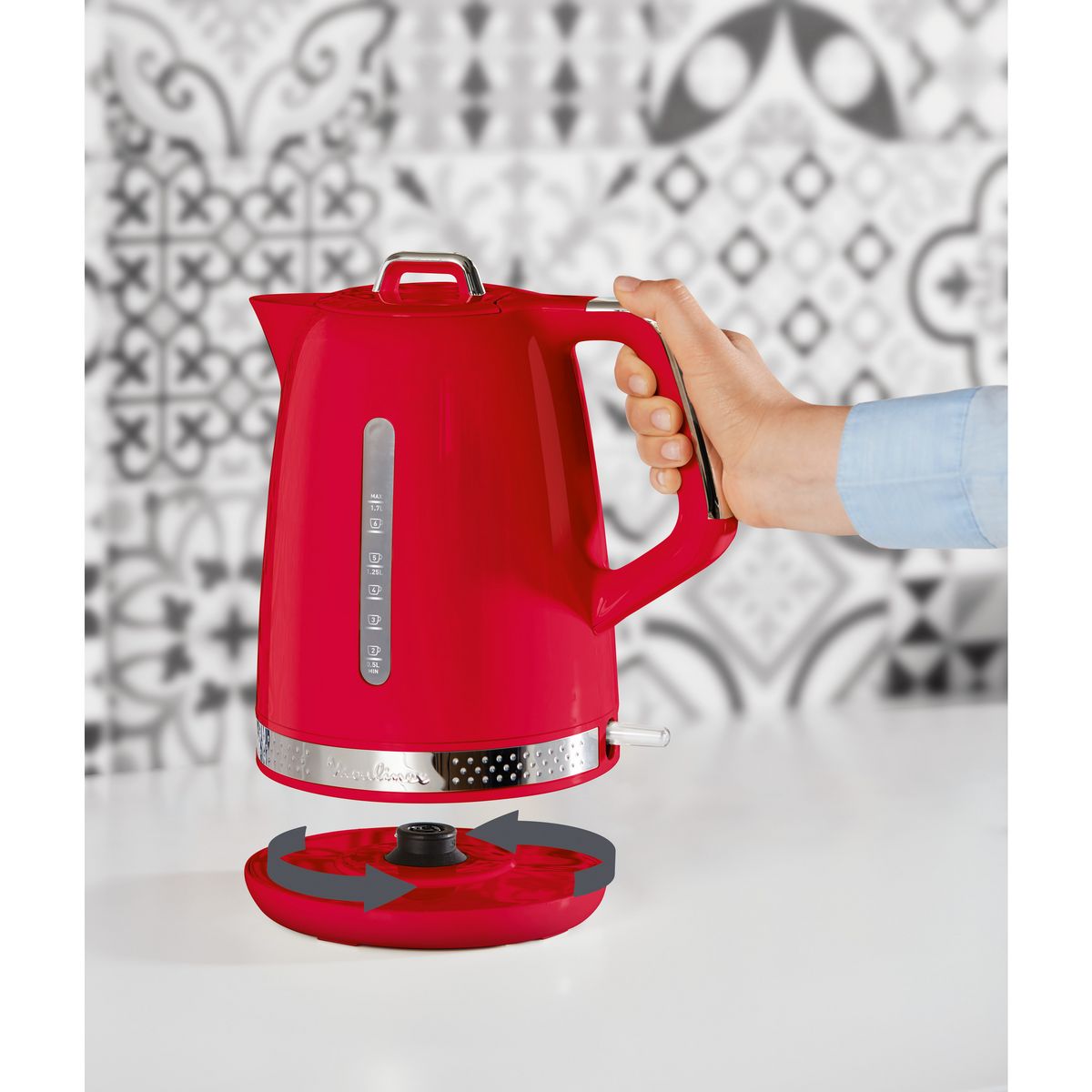 MOULINEX Bouilloire électrique BY320510 - Rouge