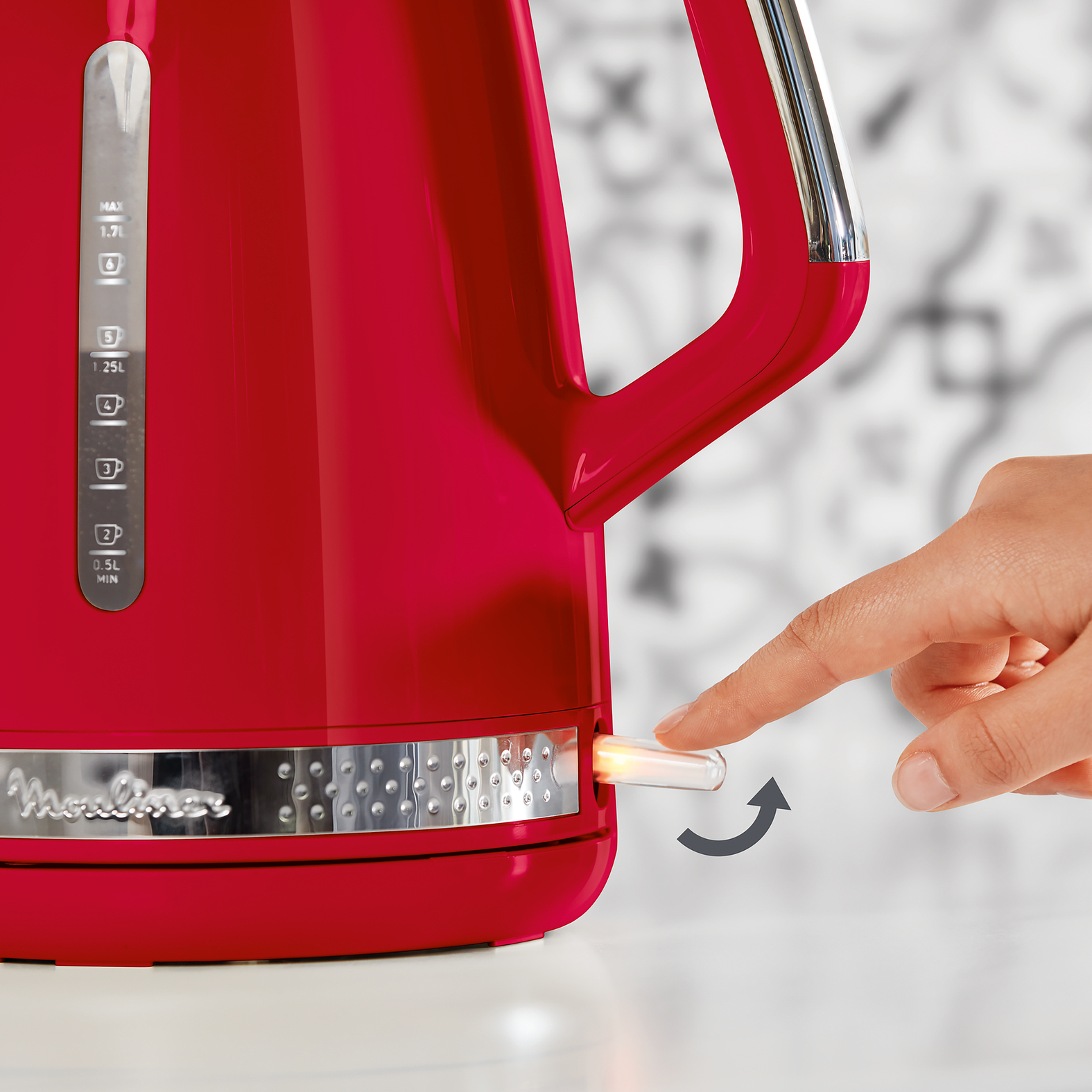 Voir la diapositive 7 : MOULINEX Bouilloire électrique BY320510 - Rouge
