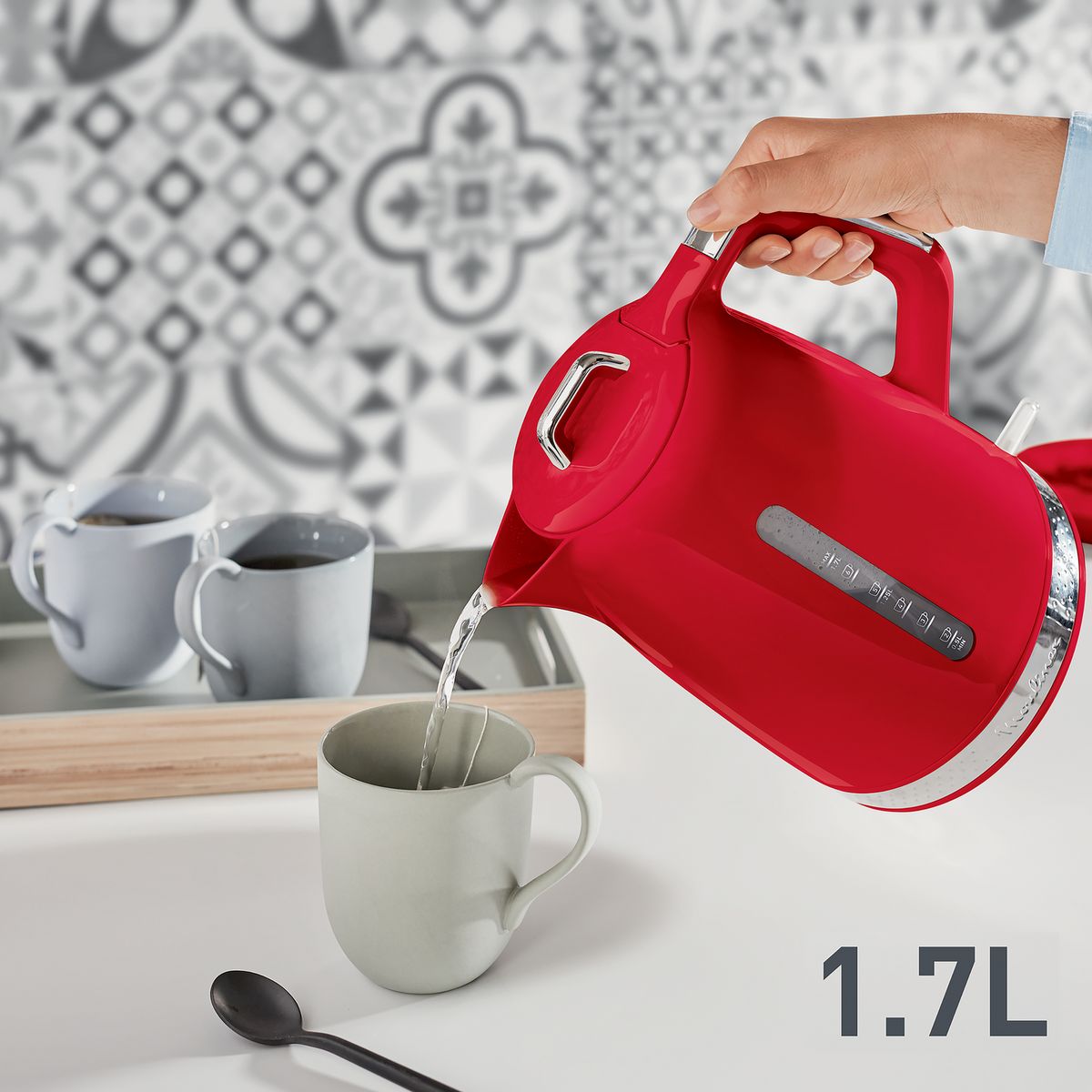 MOULINEX Bouilloire électrique BY320510 - Rouge
