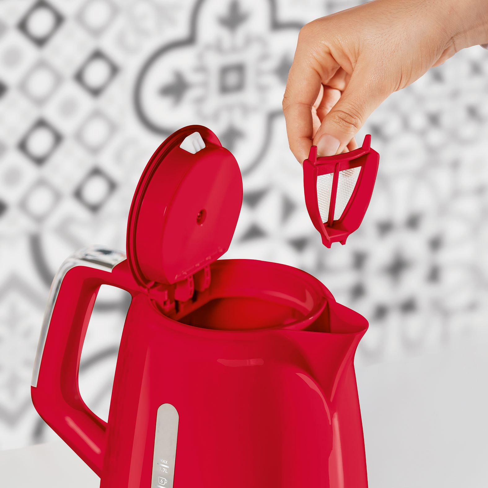 Voir la diapositive 9 : MOULINEX Bouilloire électrique BY320510 - Rouge