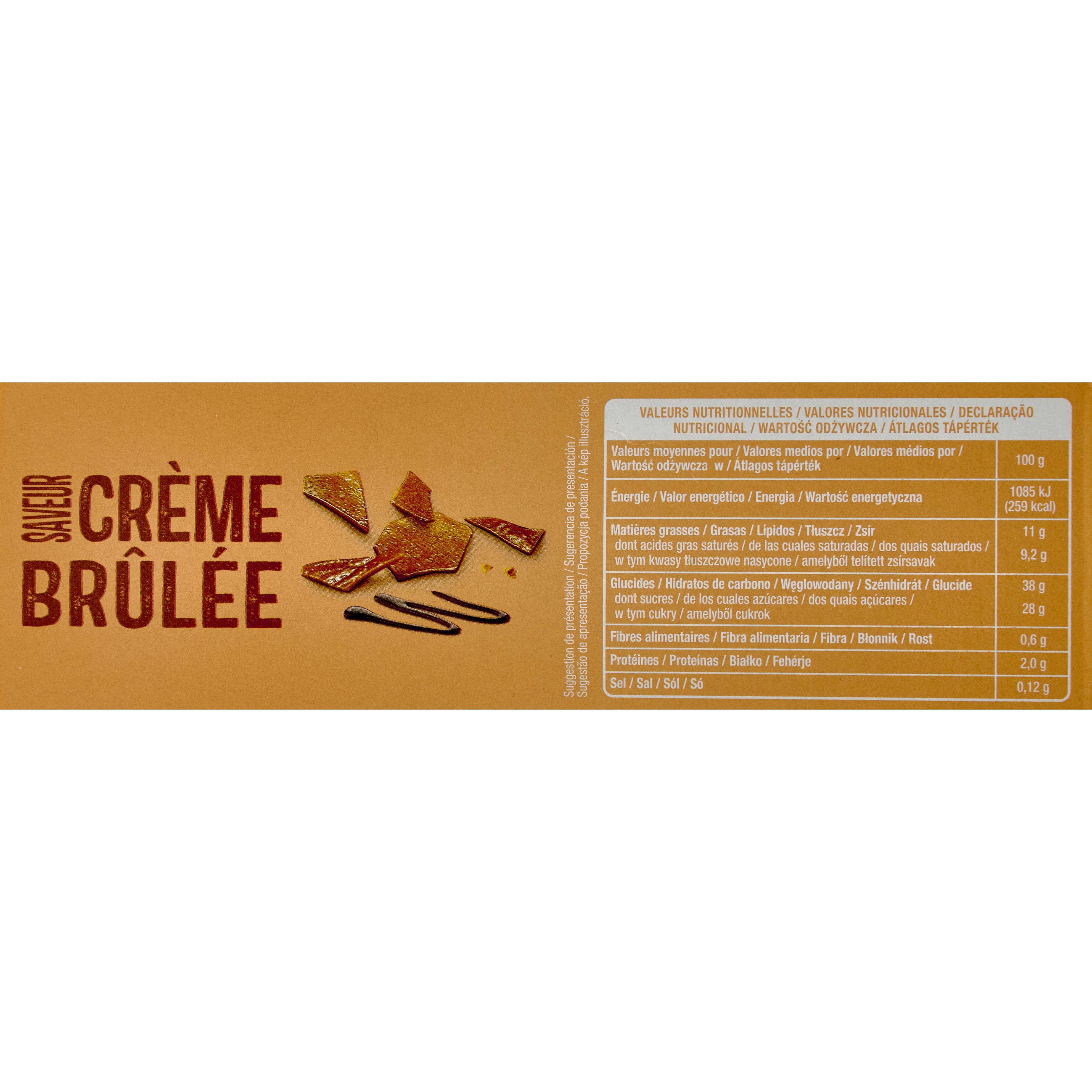 Voir la diapositive 3 : AUCHAN Cône glacé saveur crème brulée 6 pièces 418g