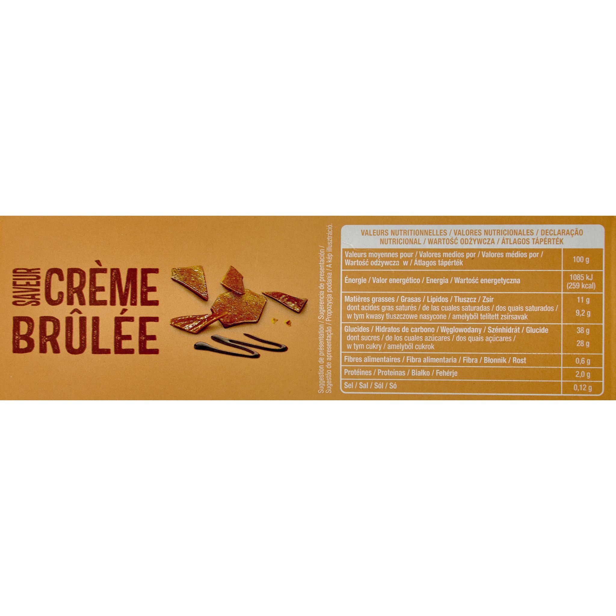Voir la diapositive 3 : AUCHAN Cône glacé saveur crème brulée 6 pièces 418g