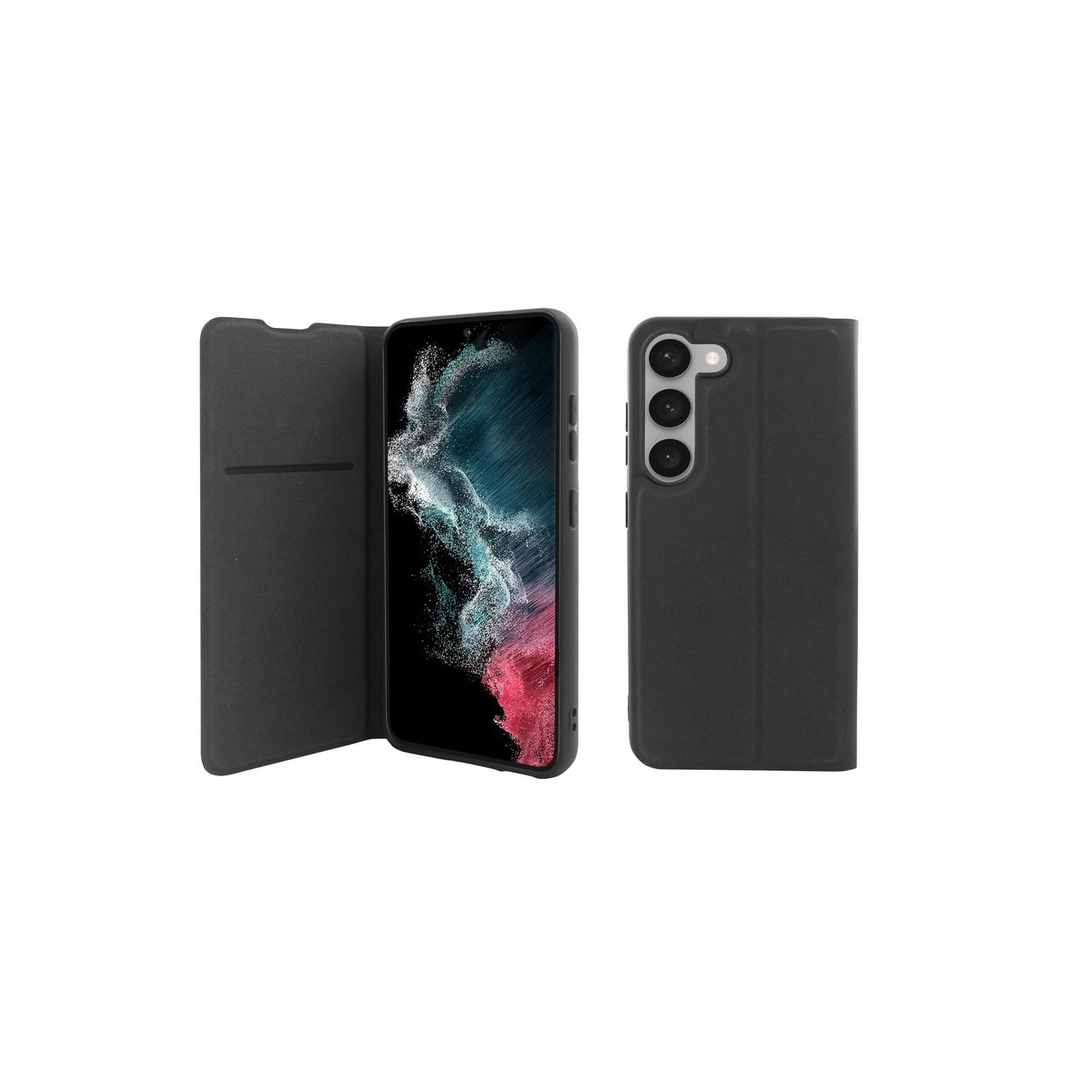 QILIVE Étui folio pour Samsung Galaxy S23 - Noir