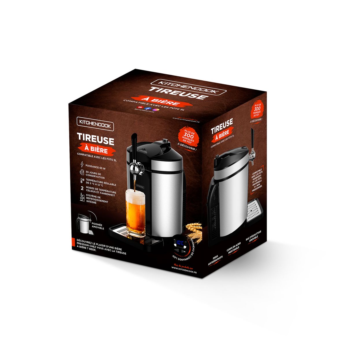 KITCHENCOOK Tireuse à bière T BEER - Inox