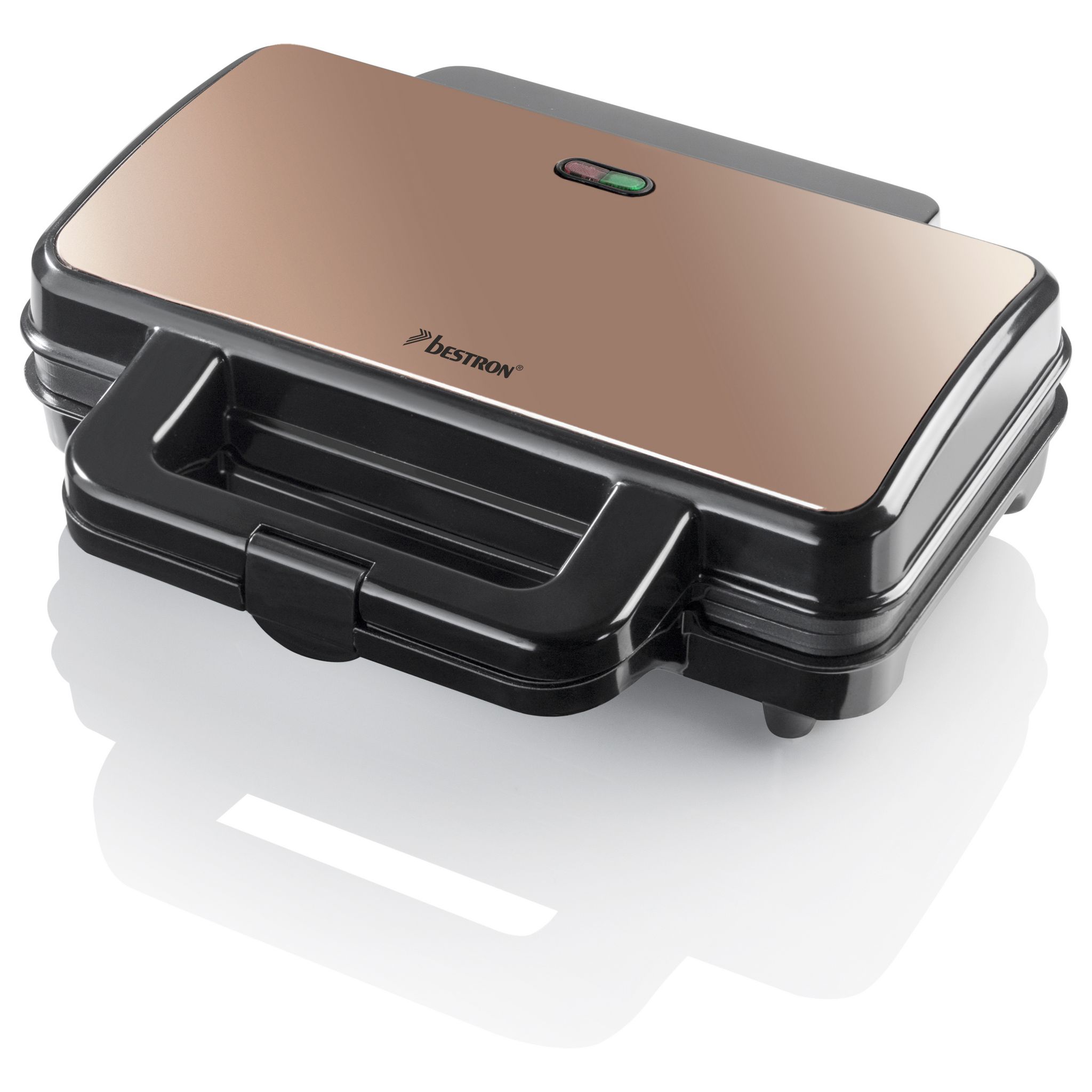 Voir la diapositive 2 : BESTRON Appareil à croque monsieur XL ASM90XLCO - Cuivre