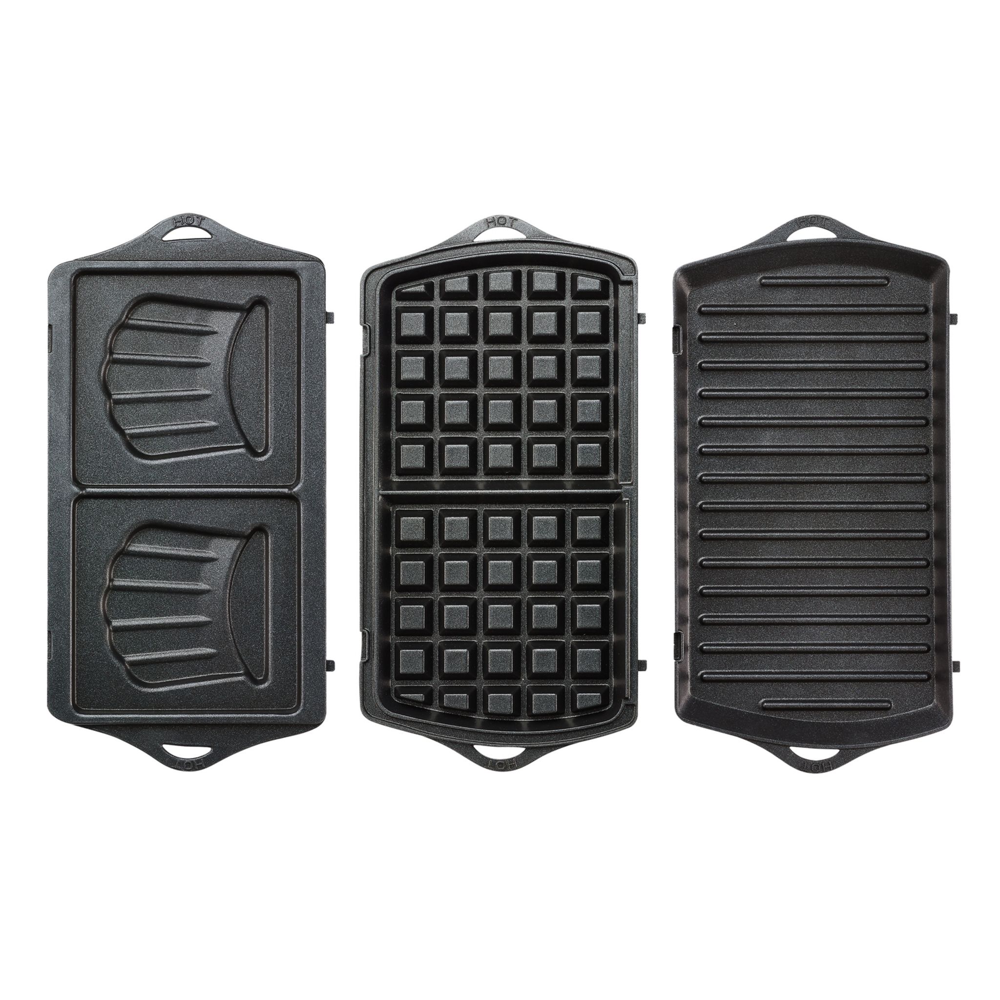 Voir la diapositive 4 : TEFAL Appareil à gaufres 3 en 1 SW614831 - Noir et gris