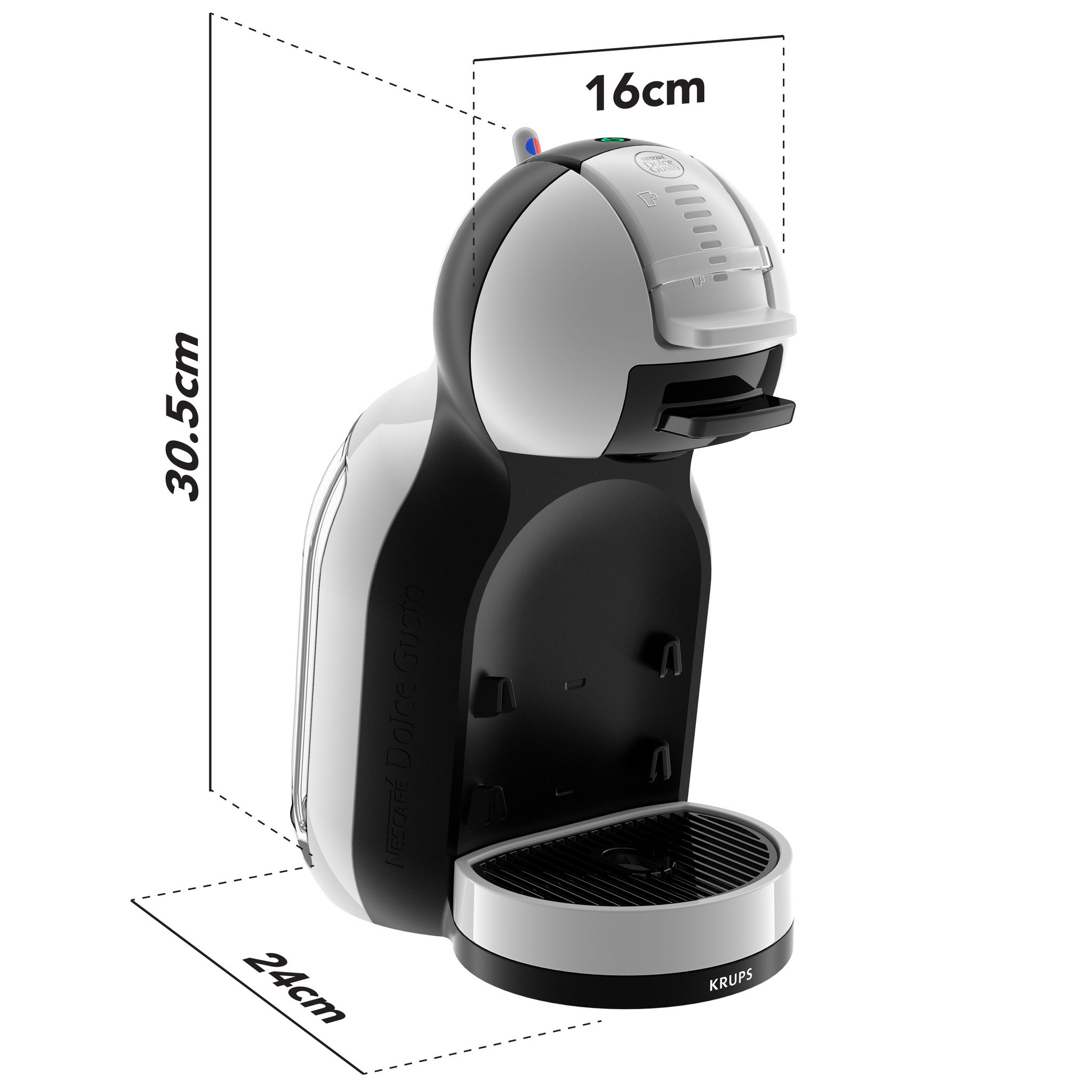 Voir la diapositive 3 : KRUPS Machine à café expresso Dolce Gusto Nescafé Mini Me  YY5130FD - Gris artic