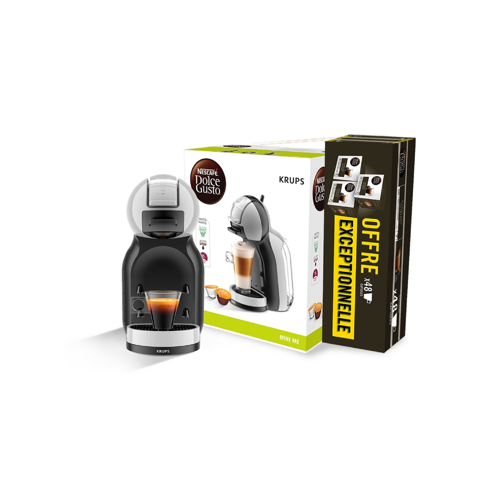 Voir la diapositive 4 : KRUPS Machine à café expresso Dolce Gusto Nescafé Mini Me  YY5130FD - Gris artic