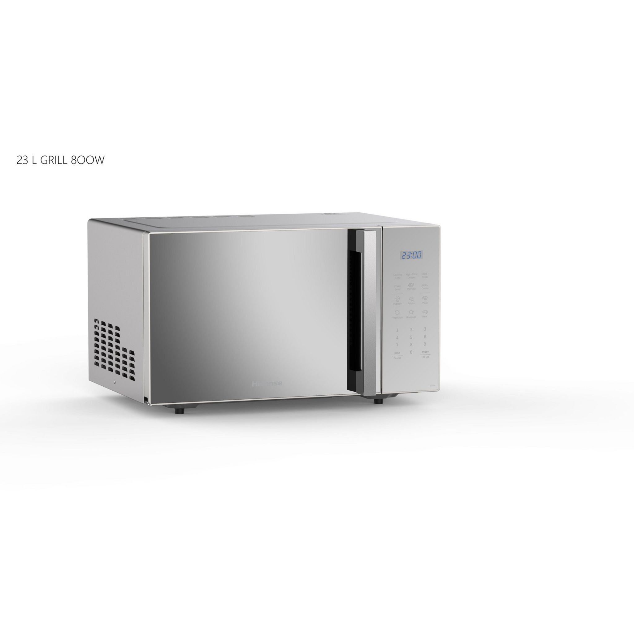 Voir la diapositive 2 : HISENSE Micro-ondes grill H23MOMS5HG - 800 W - Capacité 23 L - Silver