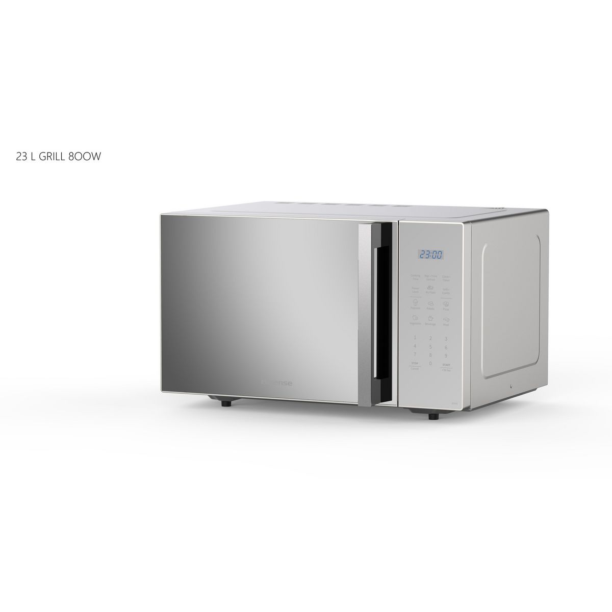 HISENSE Micro-ondes grill H23MOMS5HG - 800 W - Capacité 23 L - Silver