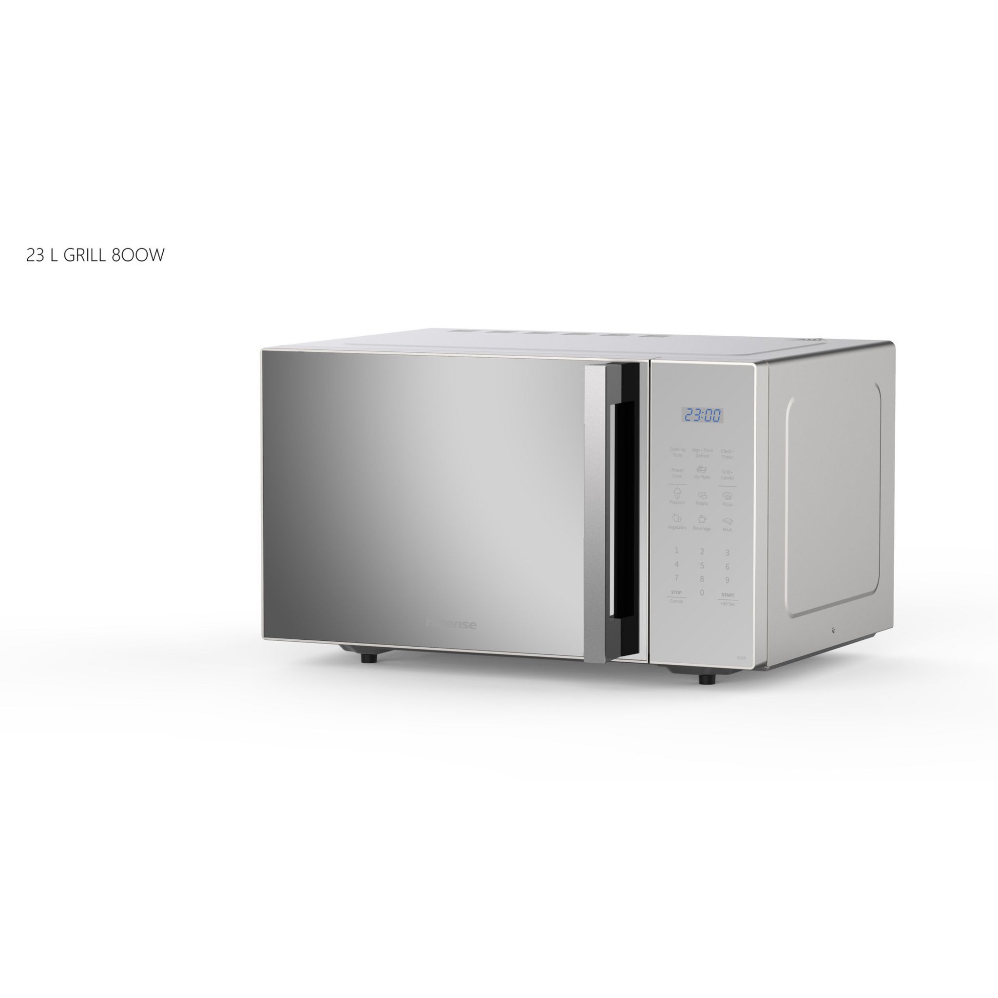 Voir la diapositive 3 : HISENSE Micro-ondes grill H23MOMS5HG - 800 W - Capacité 23 L - Silver