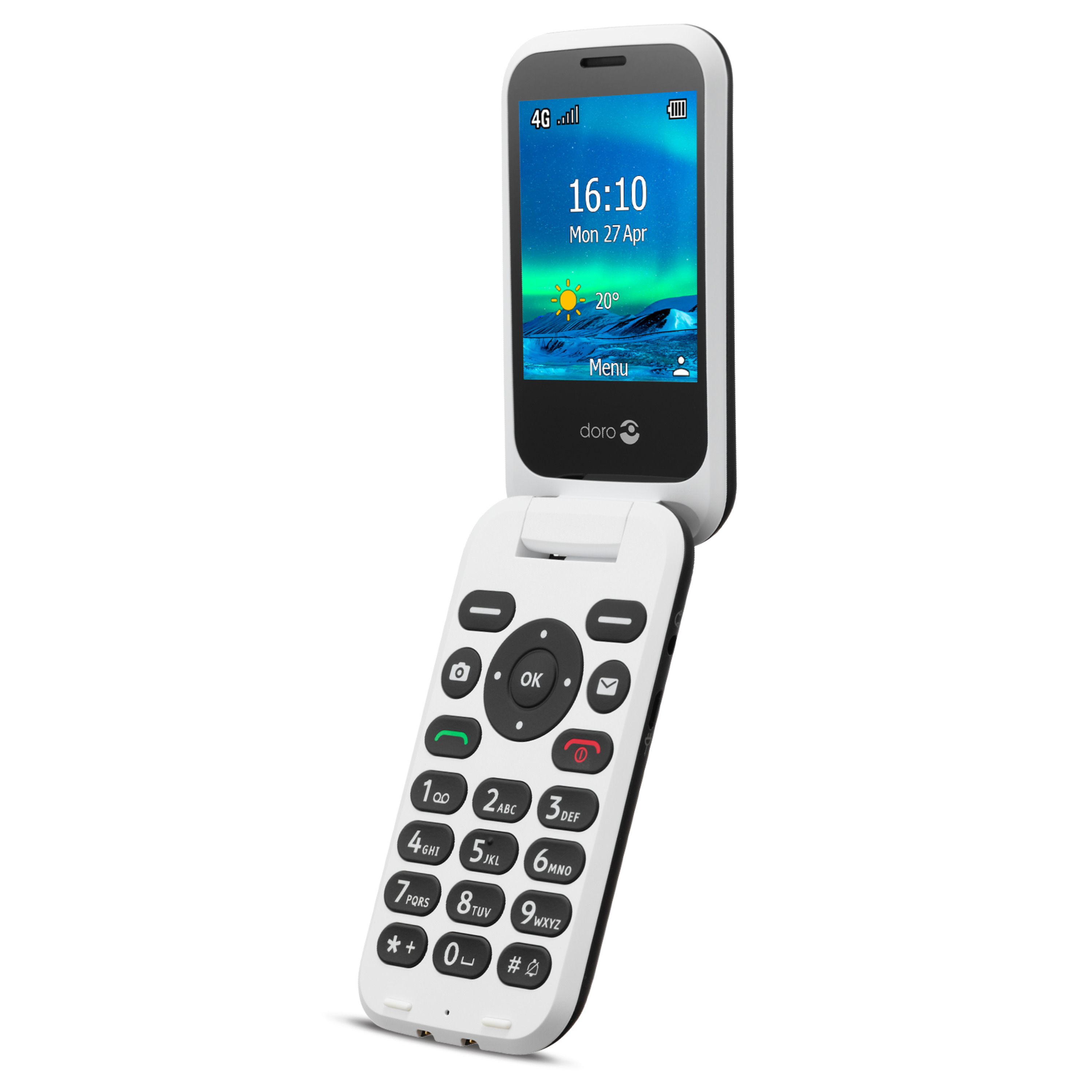 Voir la diapositive 3 : DORO 6820 4G - Noir et blanc