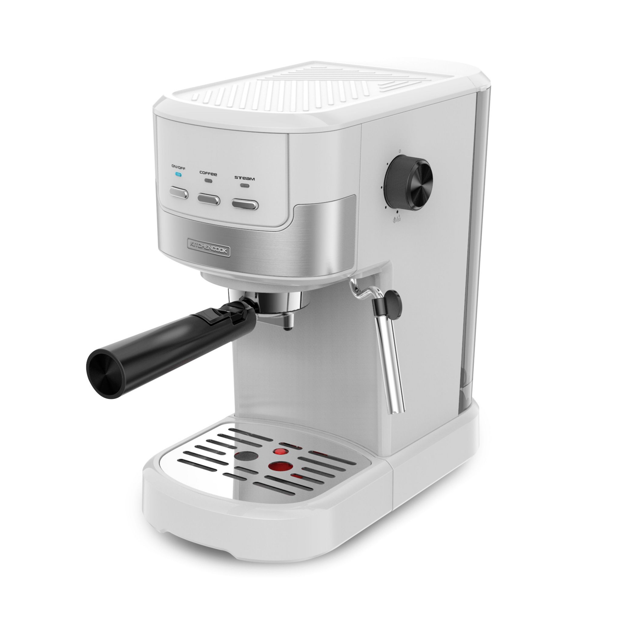 Voir la diapositive 1 : KITCHENCOOK Machine à café expresso COLOR MOST - Blanc