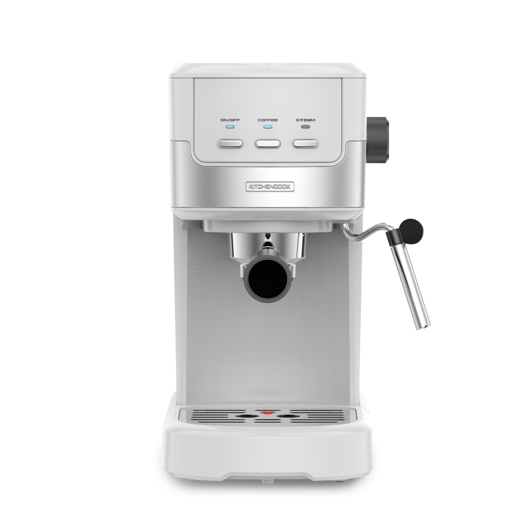 Voir la diapositive 2 : KITCHENCOOK Machine à café expresso COLOR MOST - Blanc