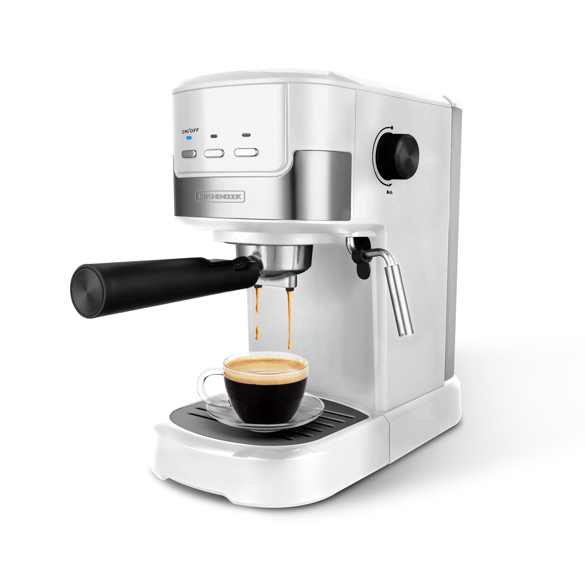 Voir la diapositive 5 : KITCHENCOOK Machine à café expresso COLOR MOST - Blanc