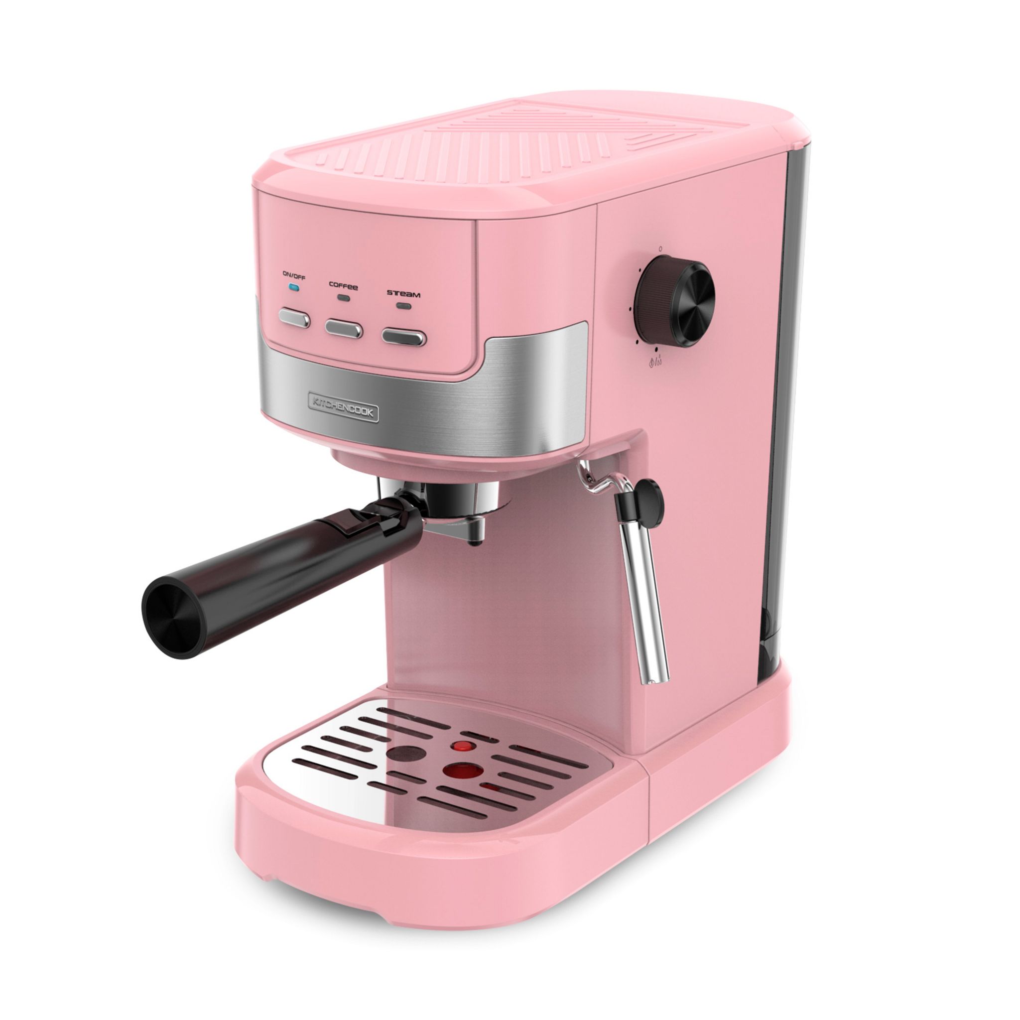 Voir la diapositive 1 : KITCHENCOOK Machine à café expresso COLOR MOST - Rose