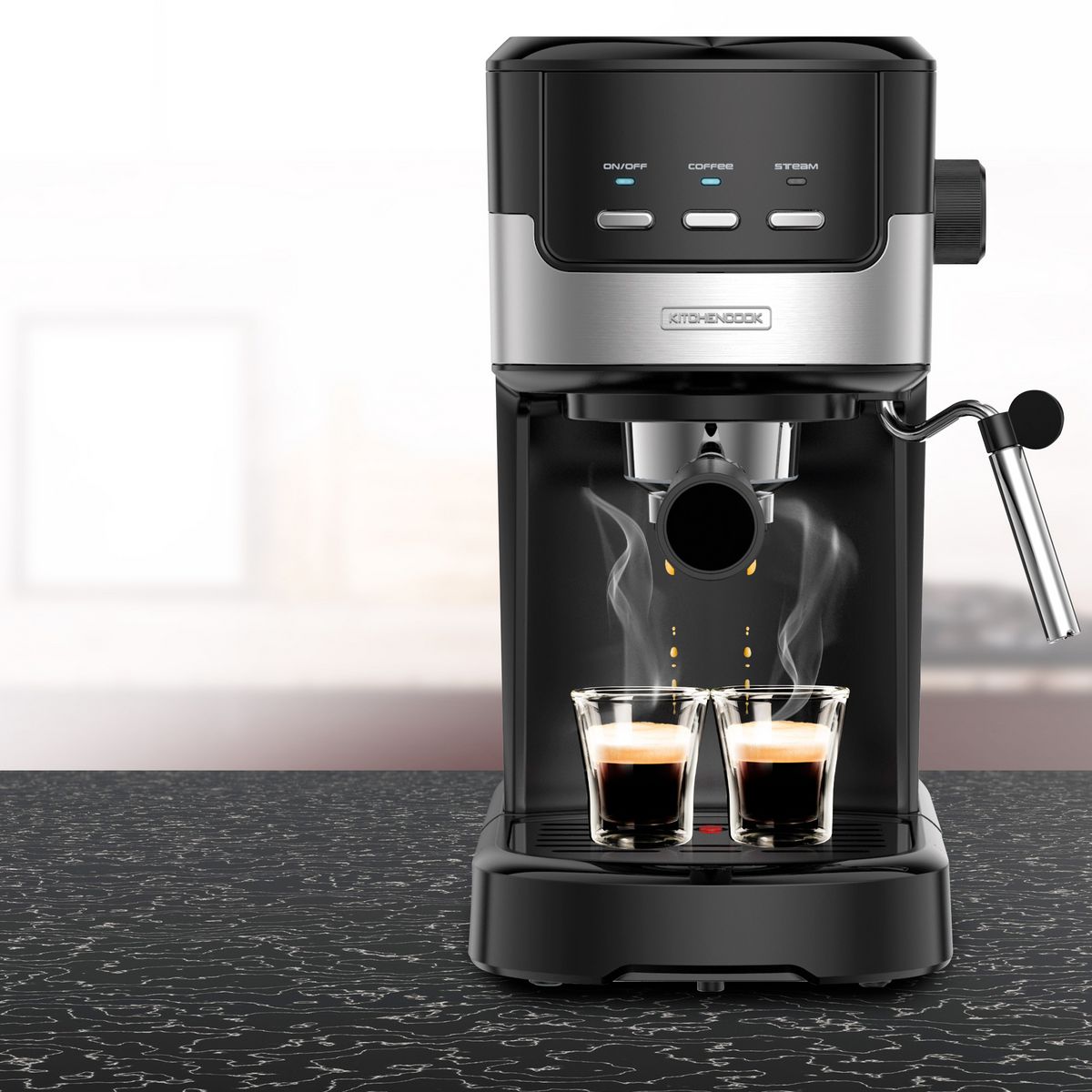 KITCHENCOOK Machine à café expresso COLOR MOST - Noir