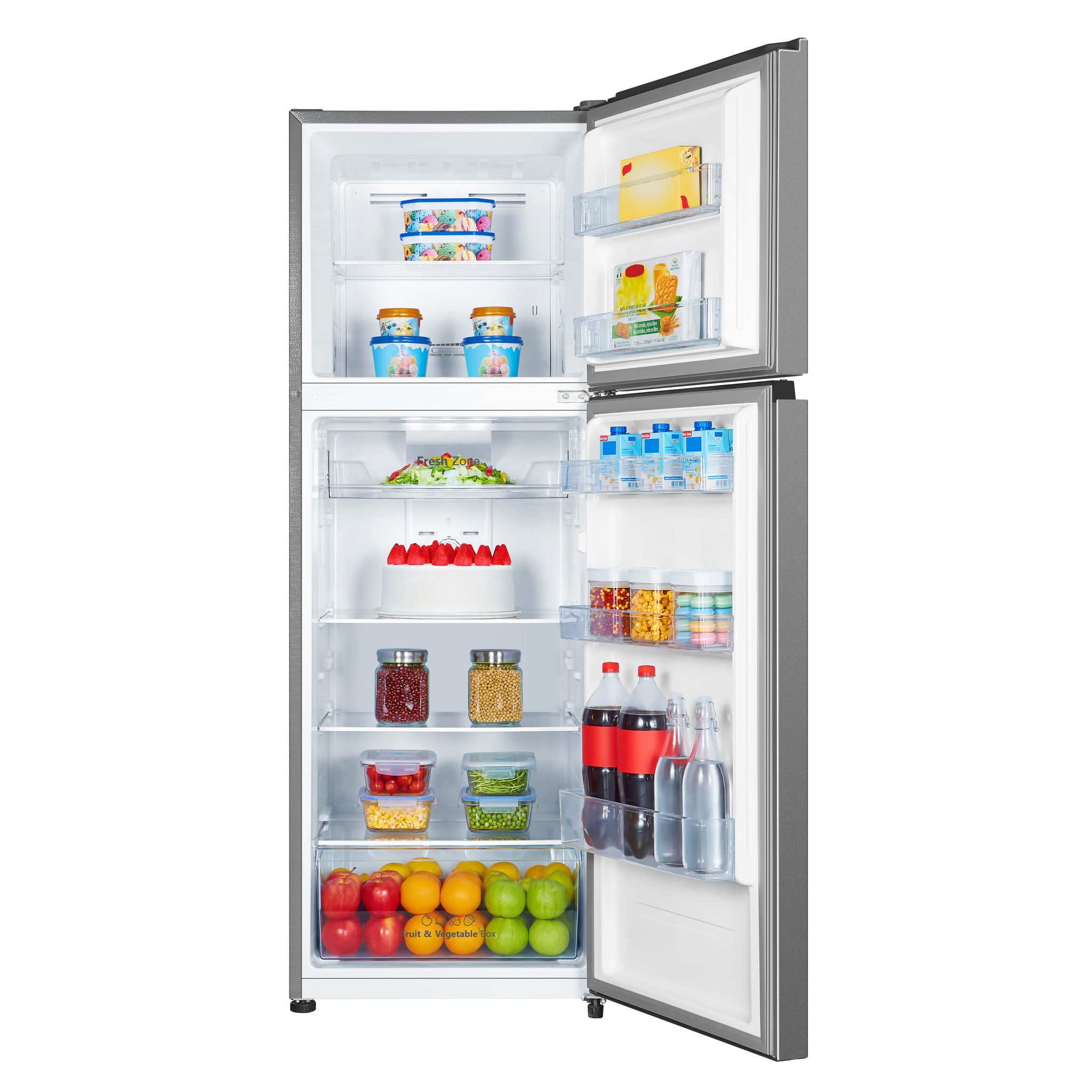 Voir la diapositive 2 : HISENSE Réfrigérateur 2 portes FTN320AFD, 325 L, Froid ventilé, F