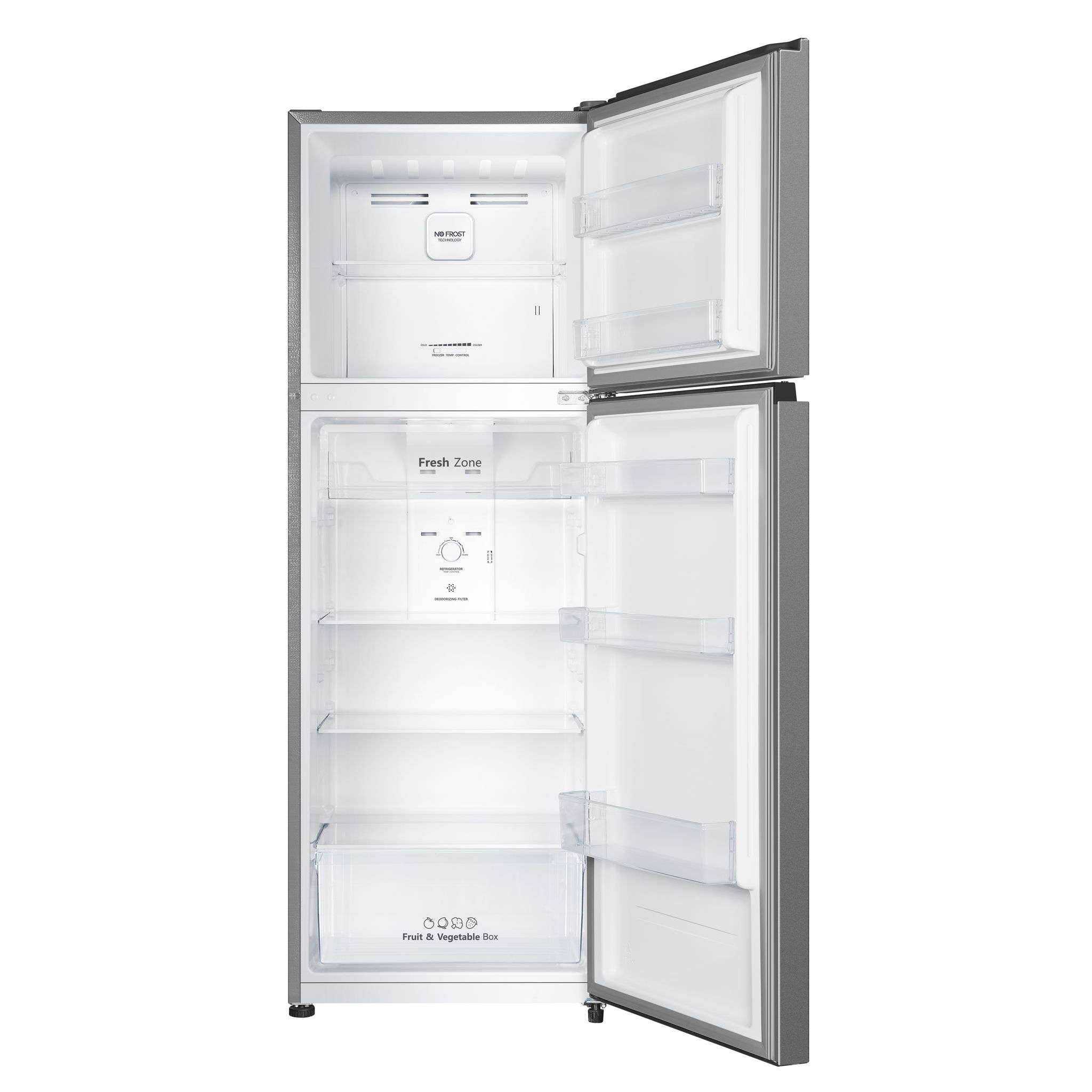 Voir la diapositive 5 : HISENSE Réfrigérateur 2 portes FTN320AFD, 325 L, Froid ventilé, F