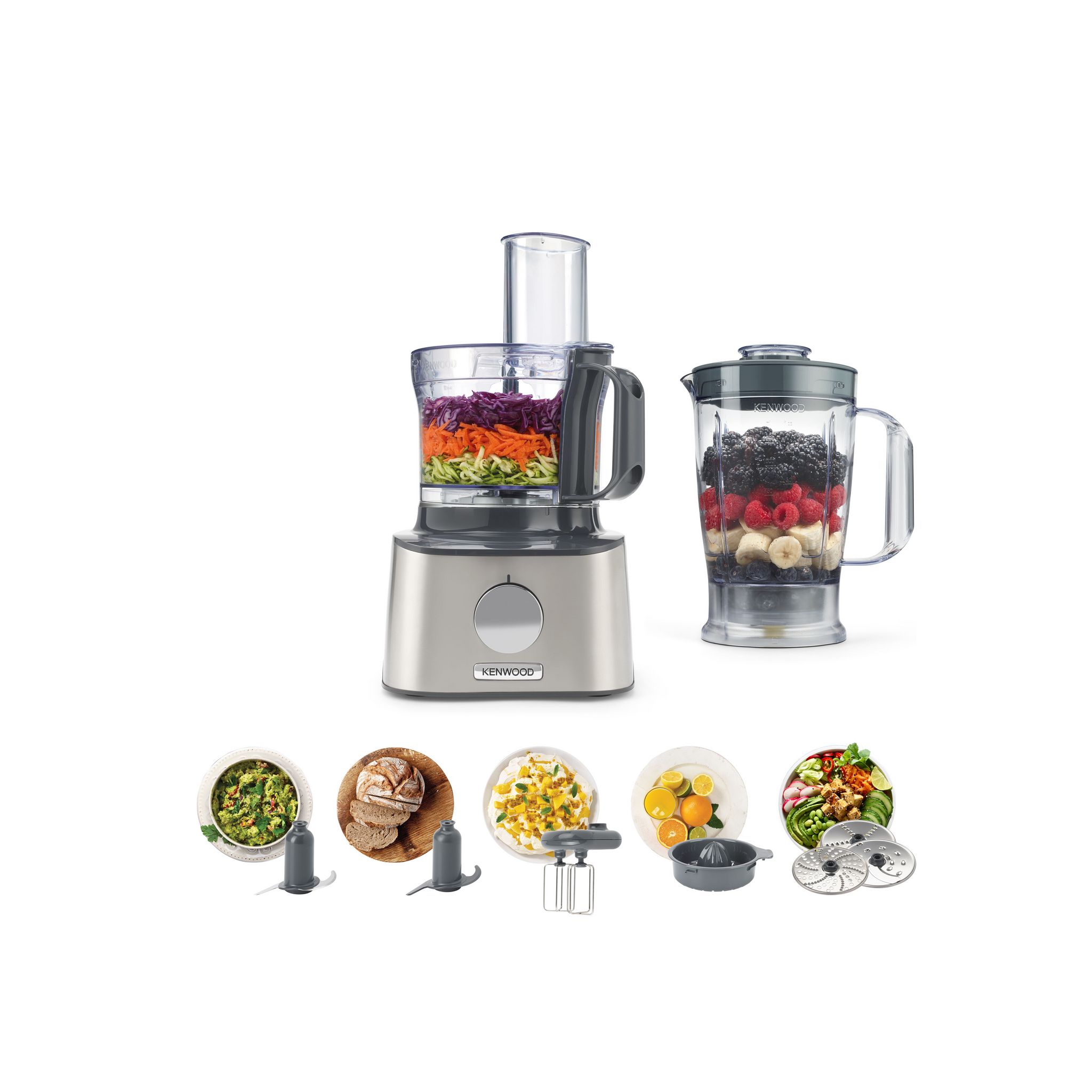 Voir la diapositive 5 : KENWOOD Robot multifonction FDM301SS - Silver