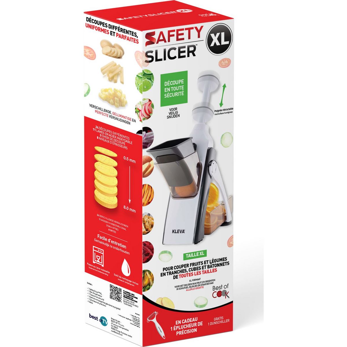 BEST OF TV Mandoline Safety Slicer
