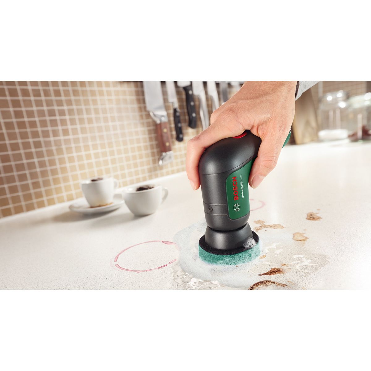 BOSCH Brosse de nettoyage électrique sans fil 06033E0000 - Vert