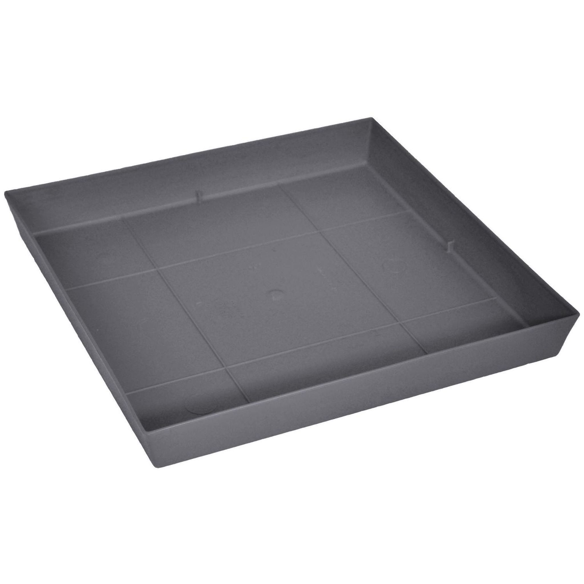 GARDENSTAR Soucoupe /Pot carre 40 smoke