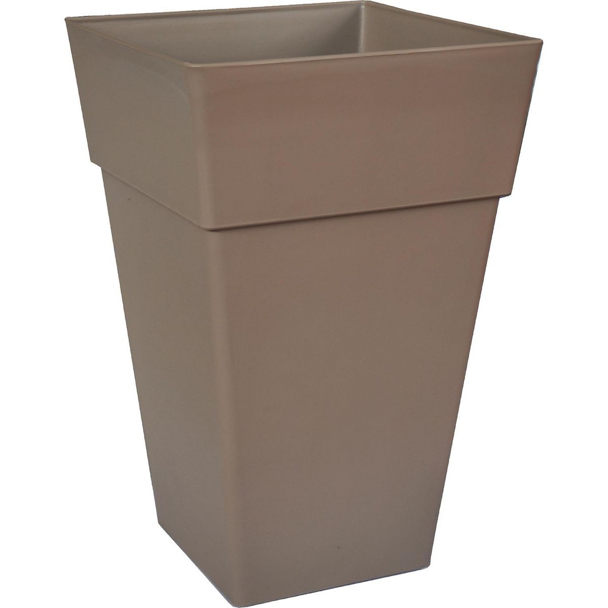 GARDENSTAR Pot IQFAL carré H63 L40 cm - Taupe