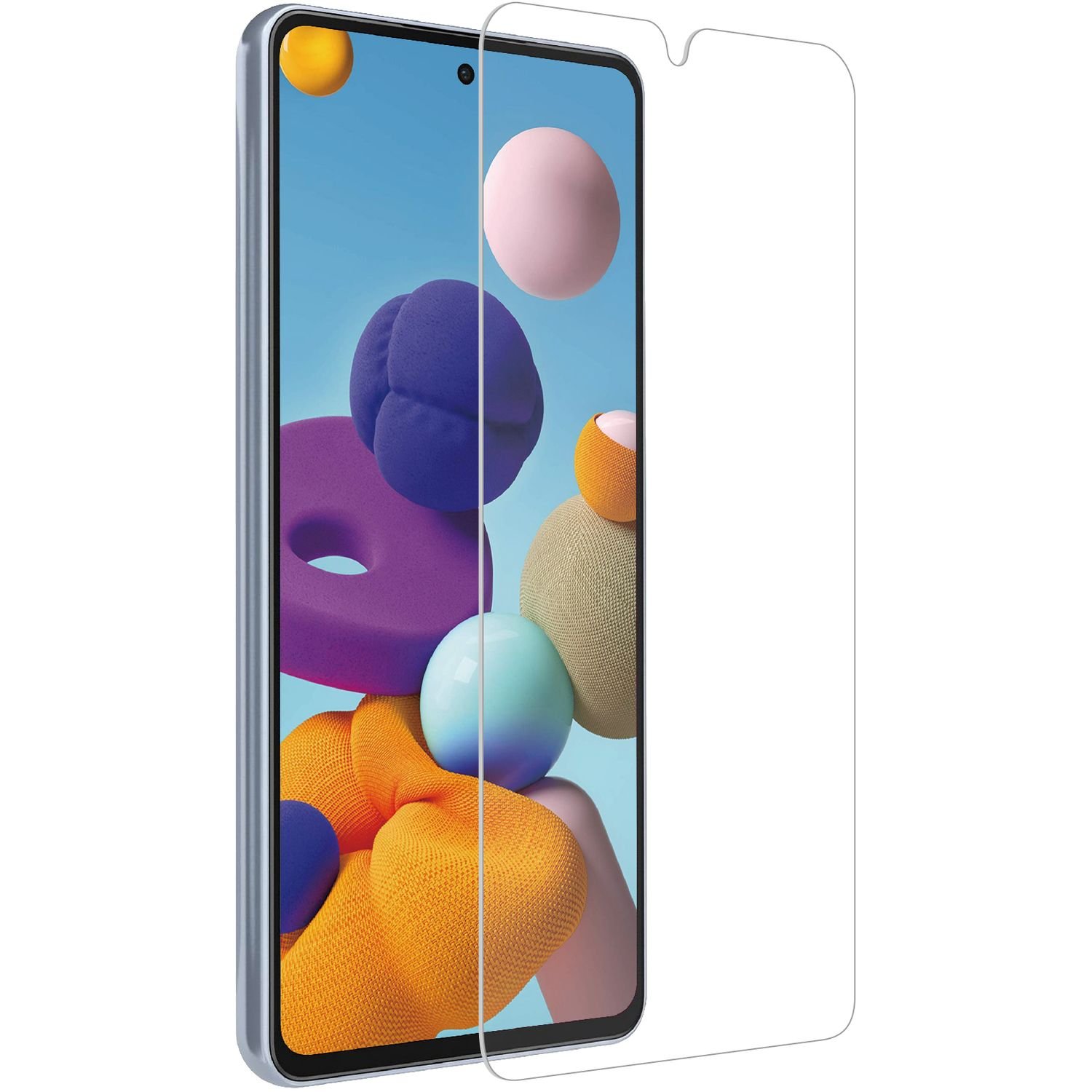 Voir la diapositive 2 : QILIVE Verre trempé pour Samsung Galaxy A34 5G - Transparent