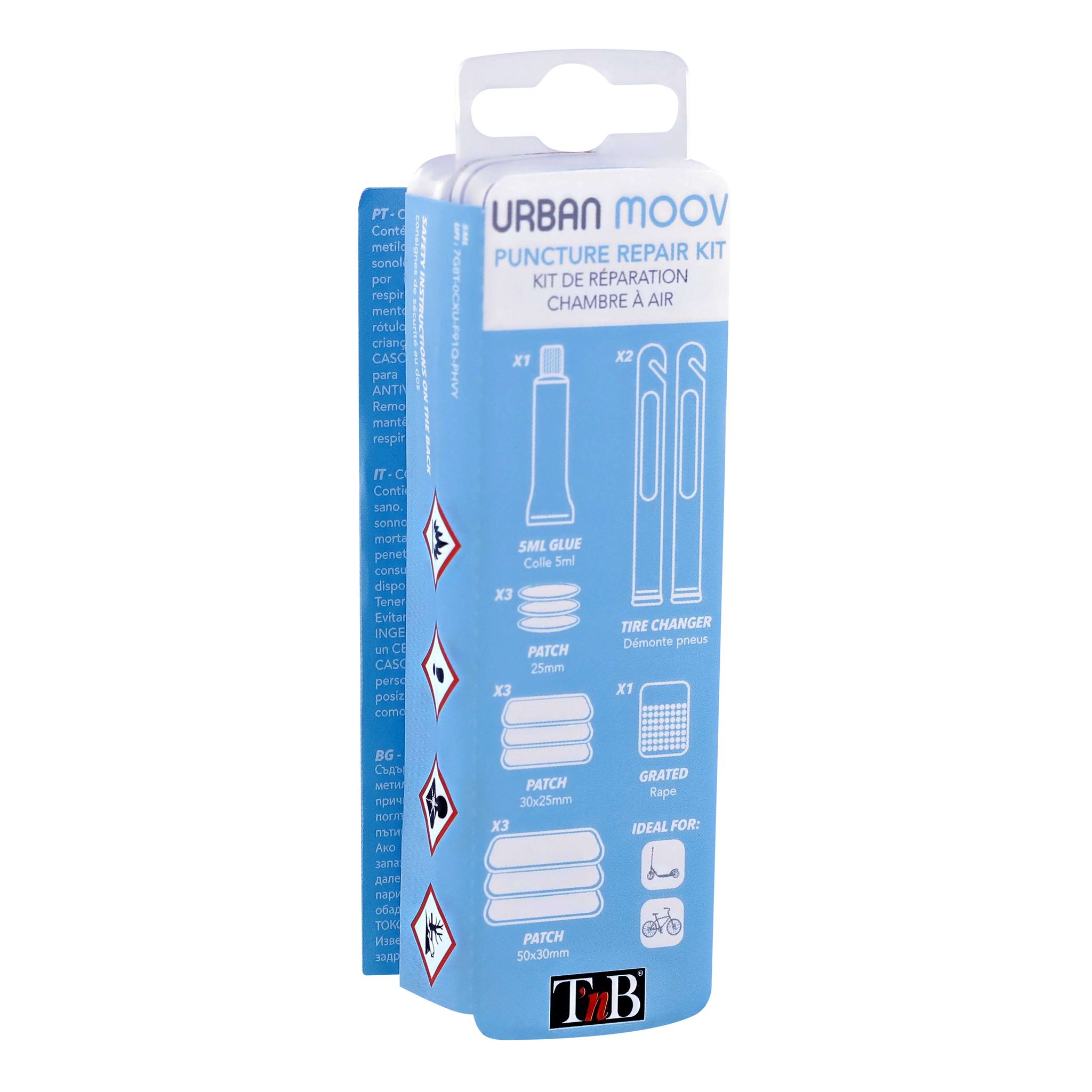 Voir la diapositive 3 : URBAN MOOV Kit de réparation crevaison