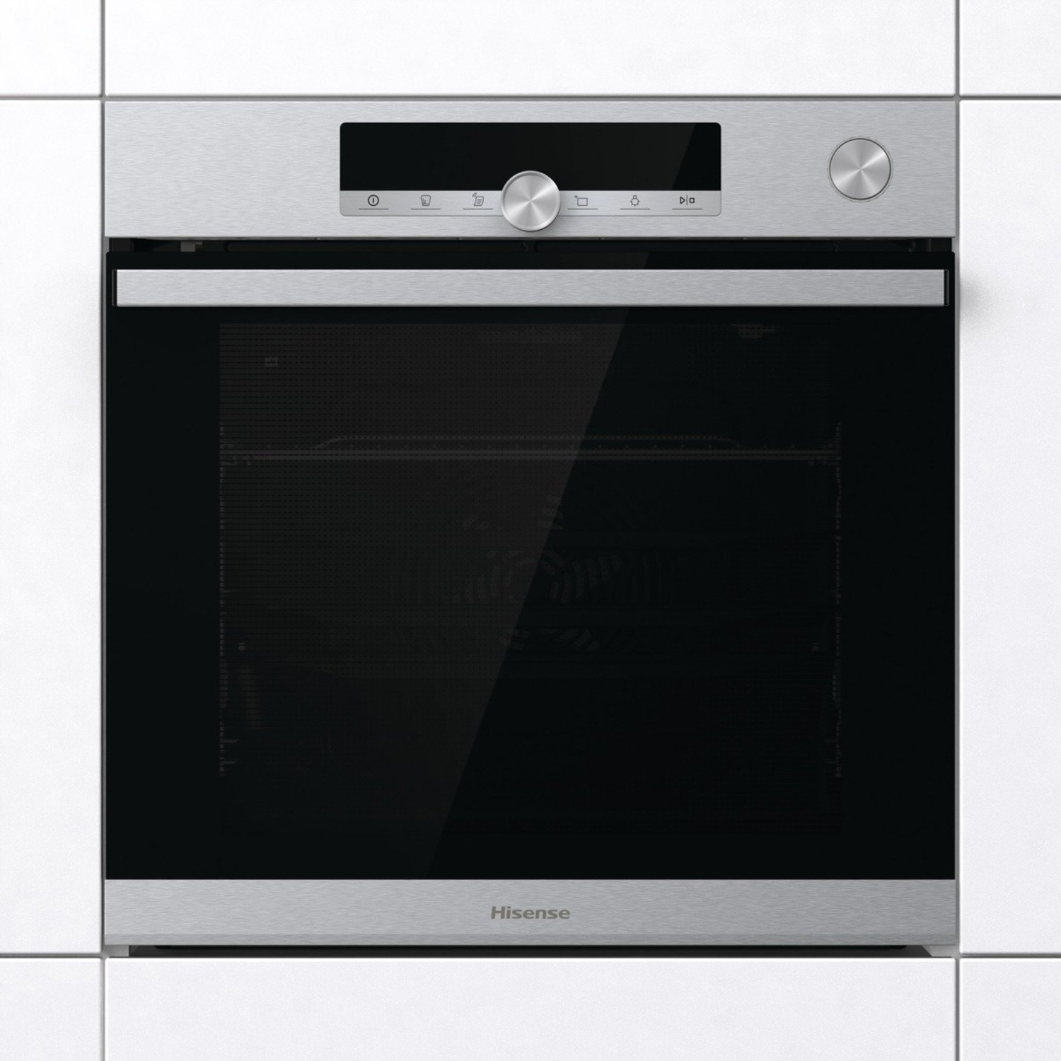 Voir la diapositive 3 : HISENSE Four encastrable BSA66333PX, 77 L, Multifonction, Chaleur tournante, Nettoyage Pyrolyse