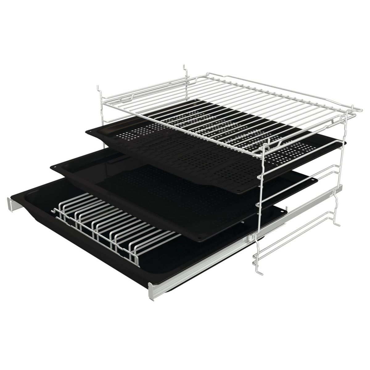 HISENSE Four encastrable BSA66333PX, 77 L, Multifonction, Chaleur tournante, Nettoyage Pyrolyse